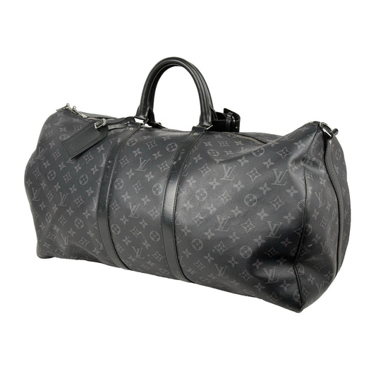 Louis Vuitton Keepall Bandouliere 55 Damier Graphite Duffle Bag
