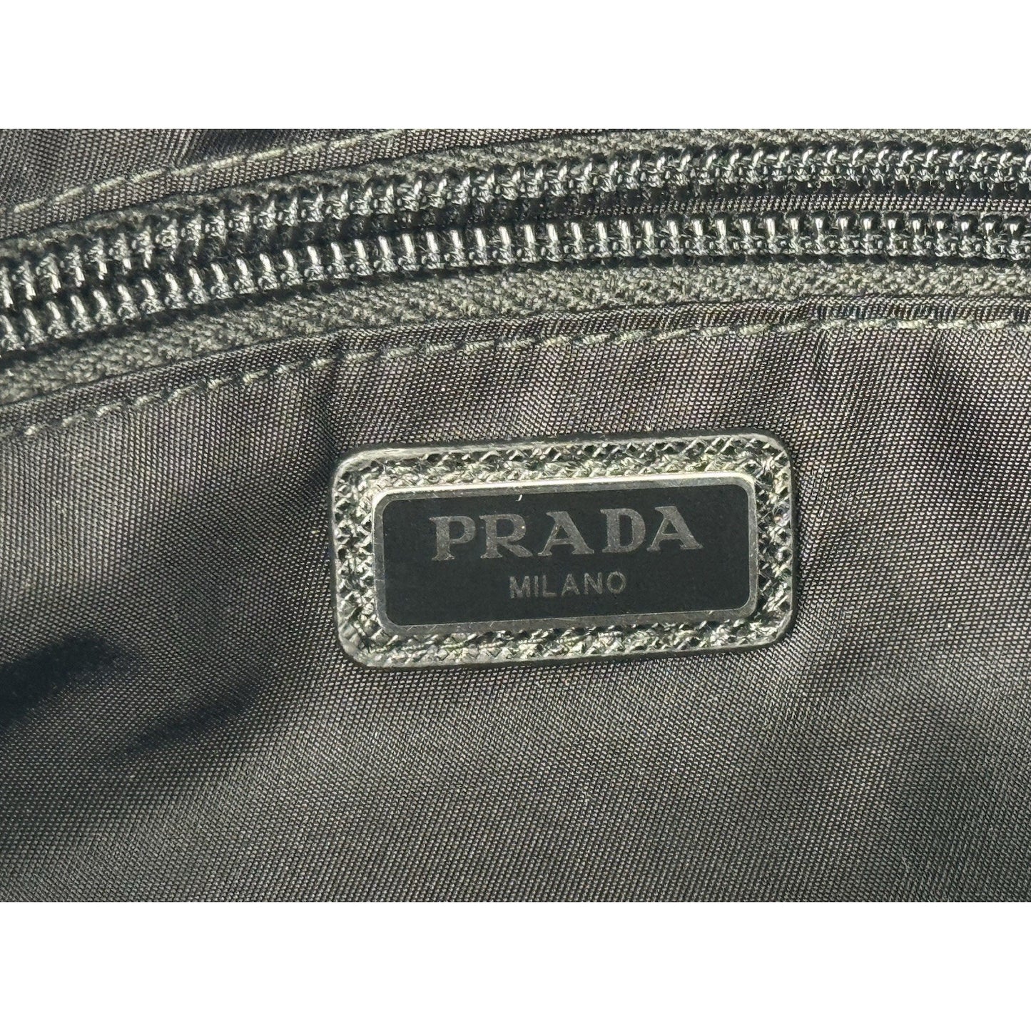 Prada Re Nylon and Saffiano Leather Travel Pouch E-2