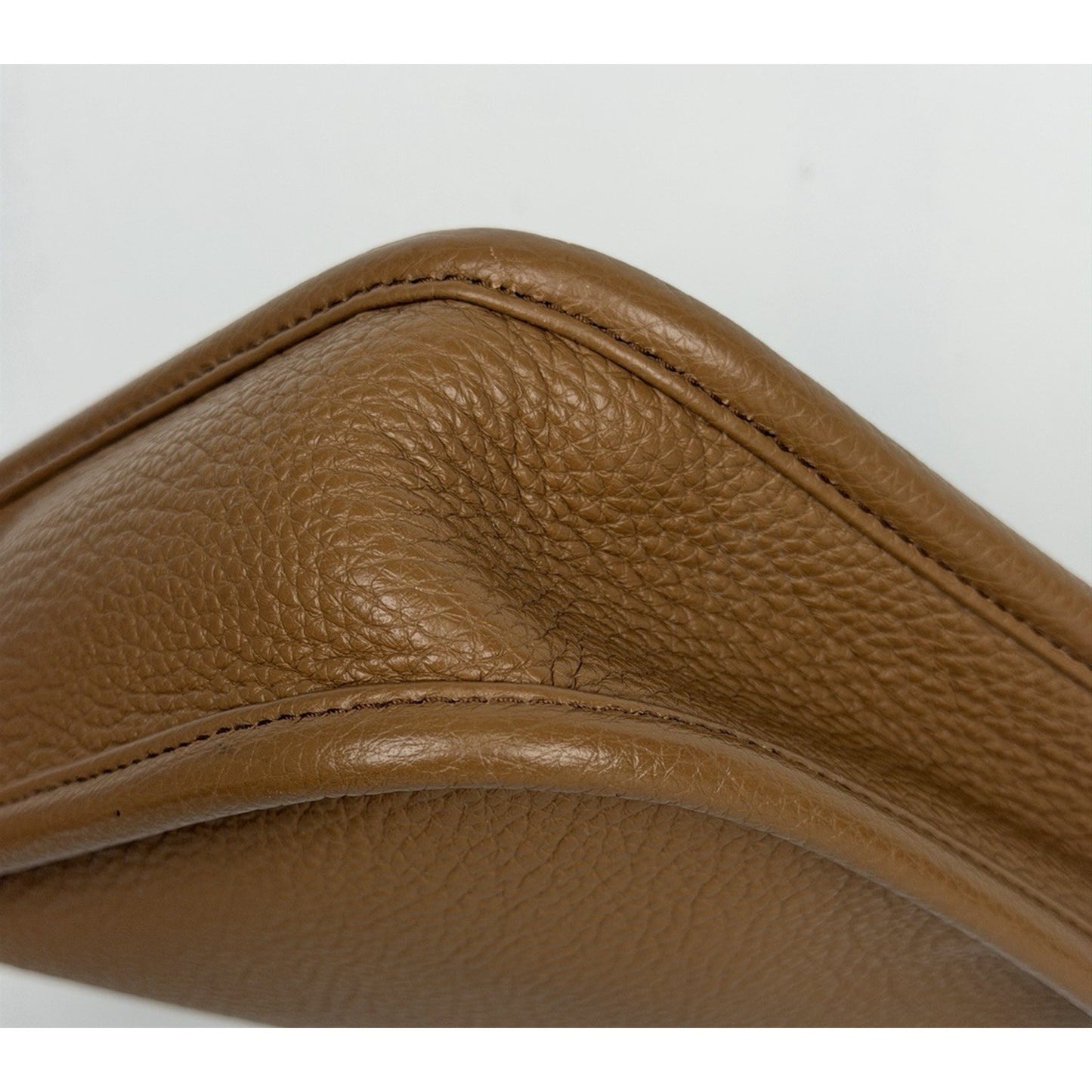 Prada Vitello Daino Soft Mini Hobo Messenger Bag in Caramel Brown Leather