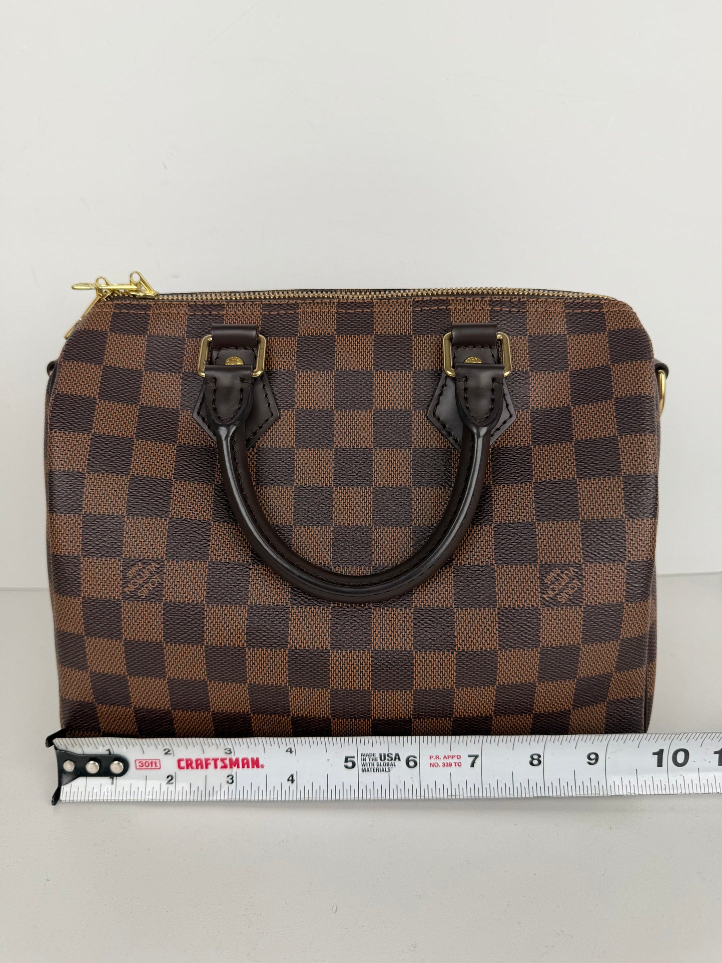Louis Vuitton Speedy Bandouliere 25 Bag in Damier Ebene Coated Canvas NFC YE-1