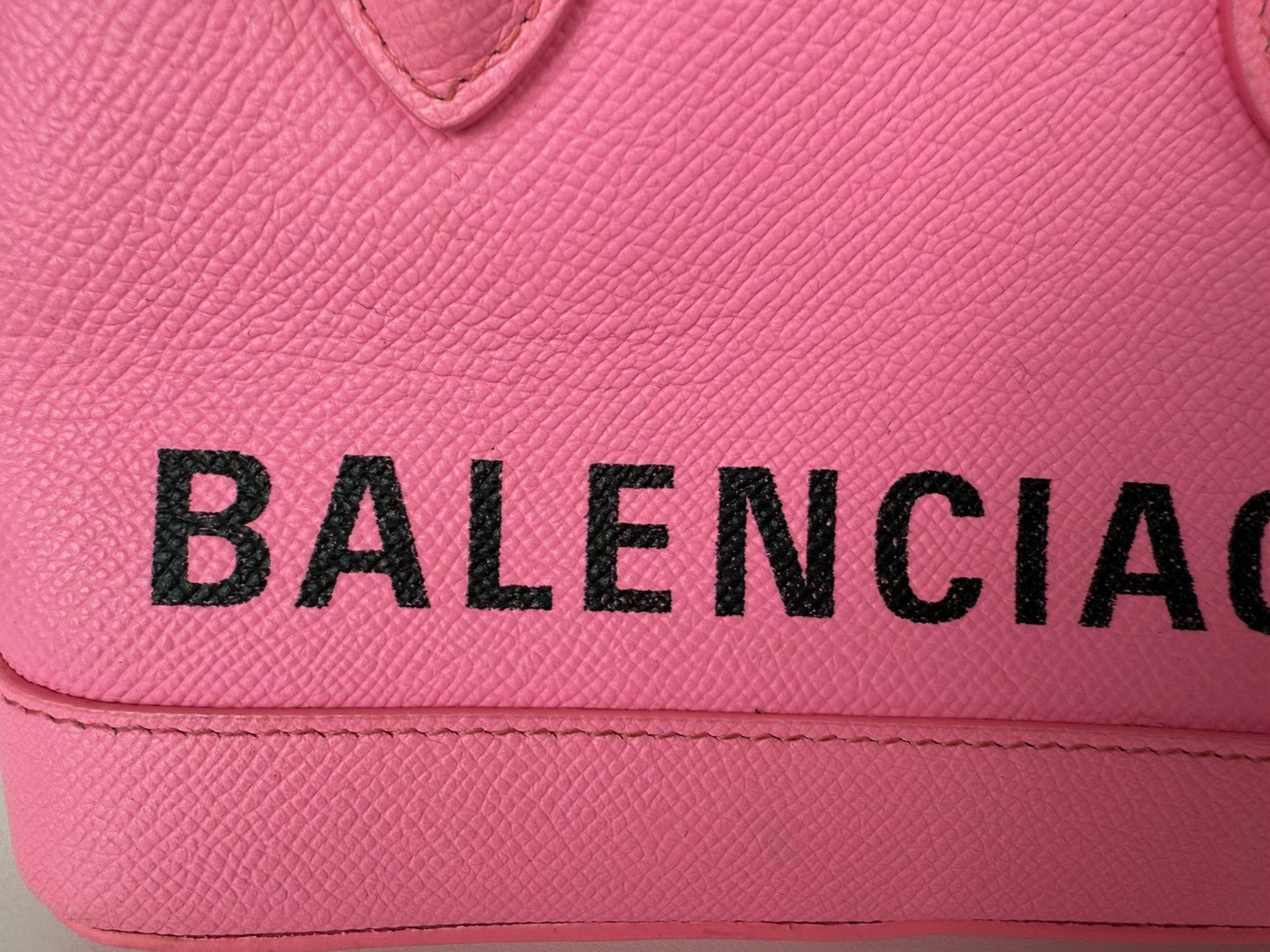 Balenciaga Ville XXS Top Handle Women's Bag in Pink Leather