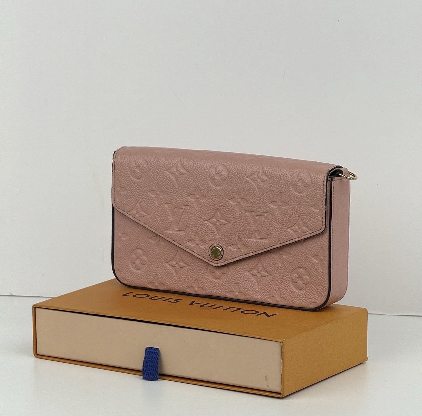 Louis Vuitton Felicie Pochette Monogram Pink Leather Bag