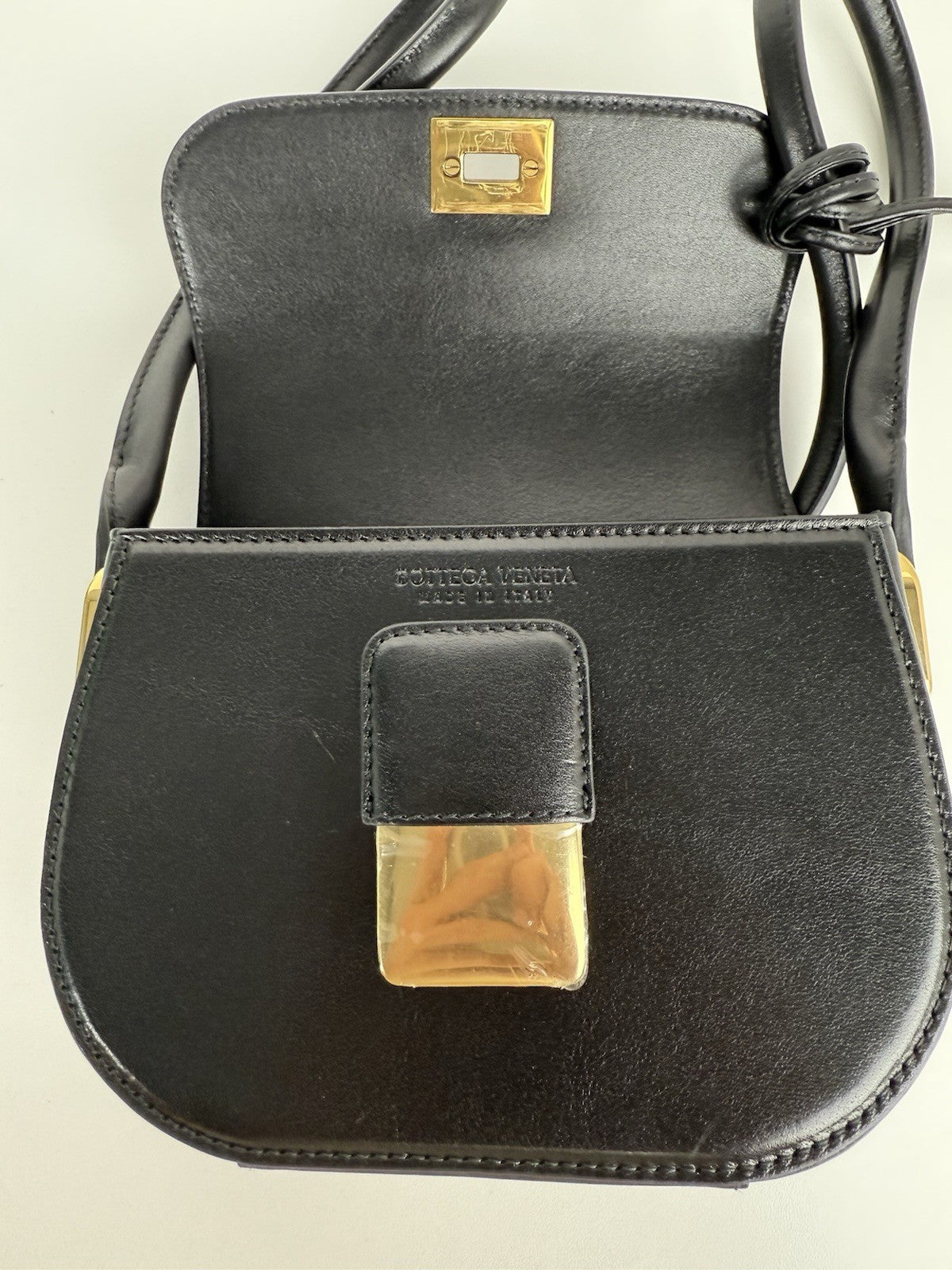 Bottega Veneta Black Mini Desiree Crossbody Women's Bag