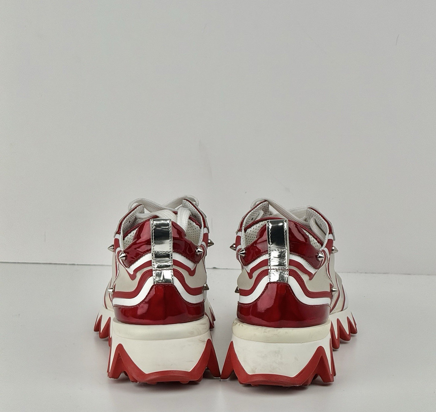 Christian Louboutin Sharkina Women's Sneaker in Red/White Size 37