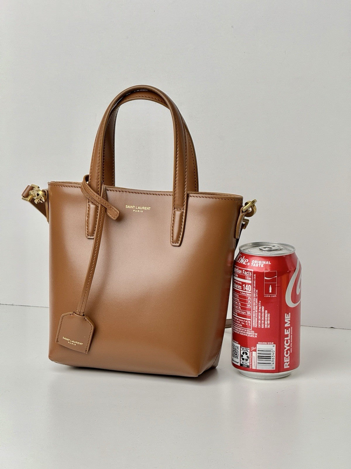 Saint Laurent Mini Toy Shopping Leather Tote