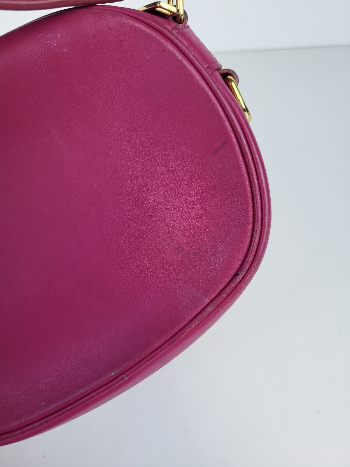 Celine Bag Pink Quilted Calfskin Leather C Charm Small Camera Bag