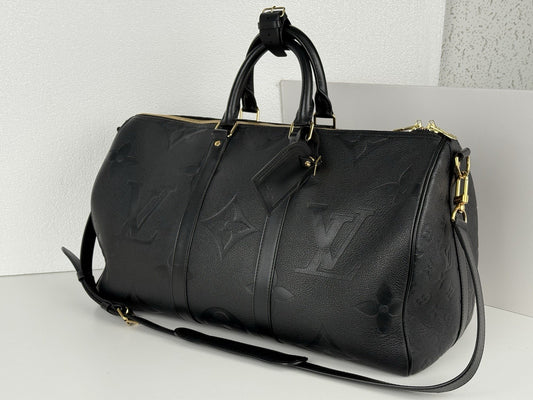 LOUIS VUITTON Monogram Amplant Keepall Bandouliere 45cm