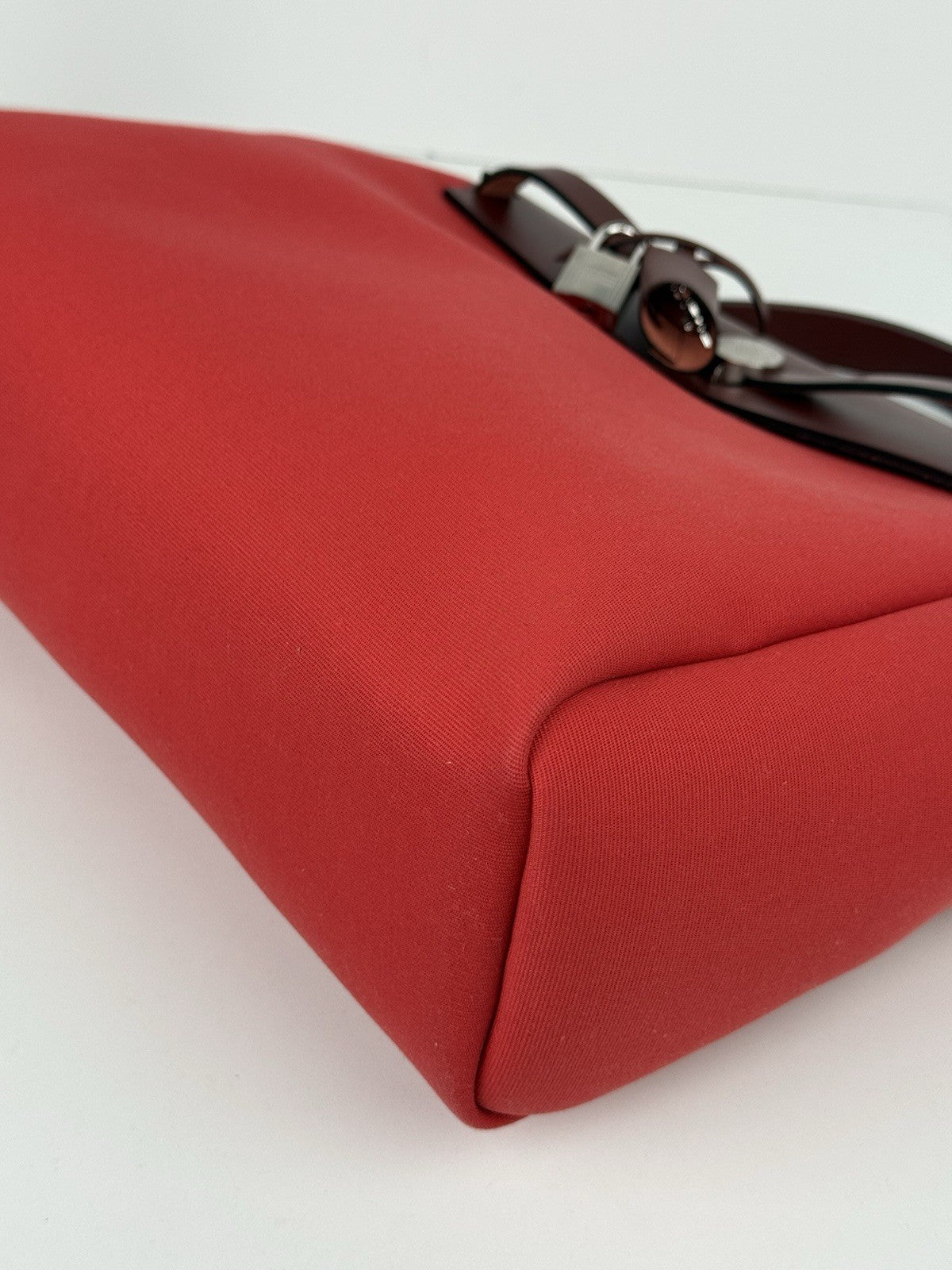 Hermes Toile & Vache Hunter Herbag Zip Retourne 31 (2019) Red Bag