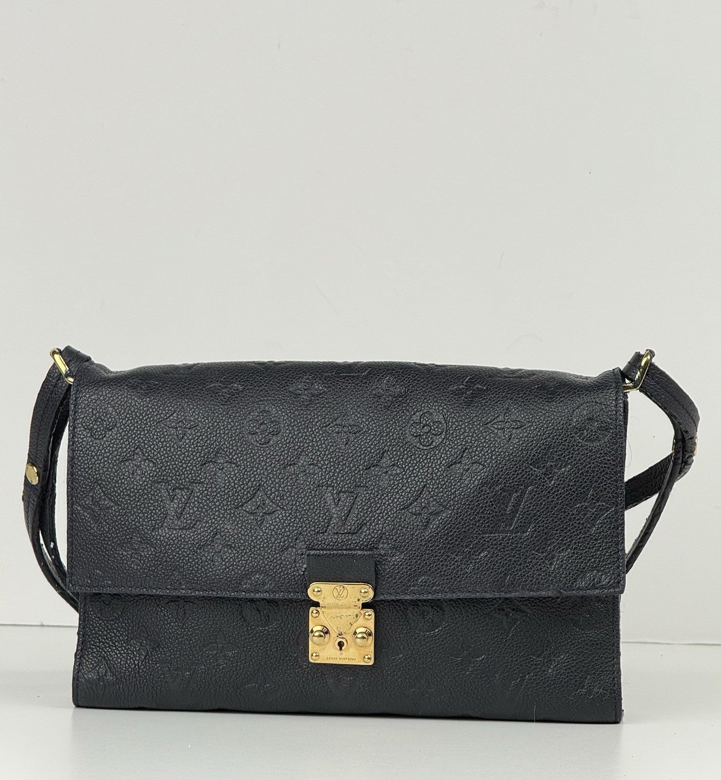 Louis Vuitton Empreinte Fascinante Blue Leather Shoulder Bag