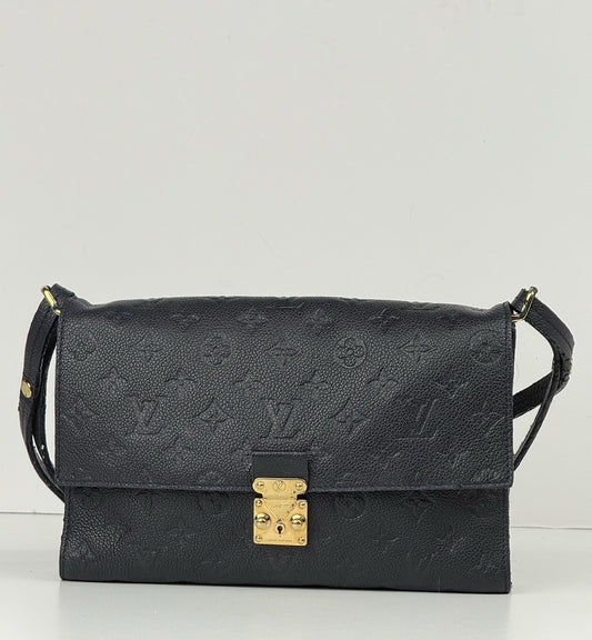 Louis Vuitton Empreinte Fascinante Blue Leather Shoulder Bag