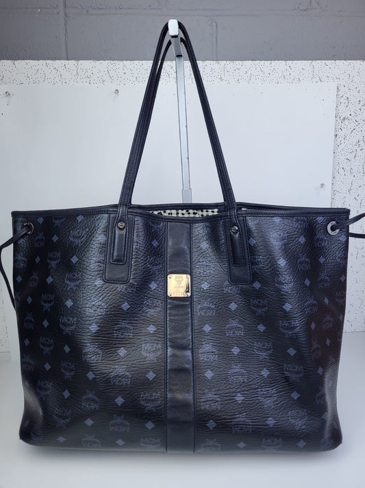 MCM TOTE SHOPPER LARGE BLACK BAG  MSRP $1,550
