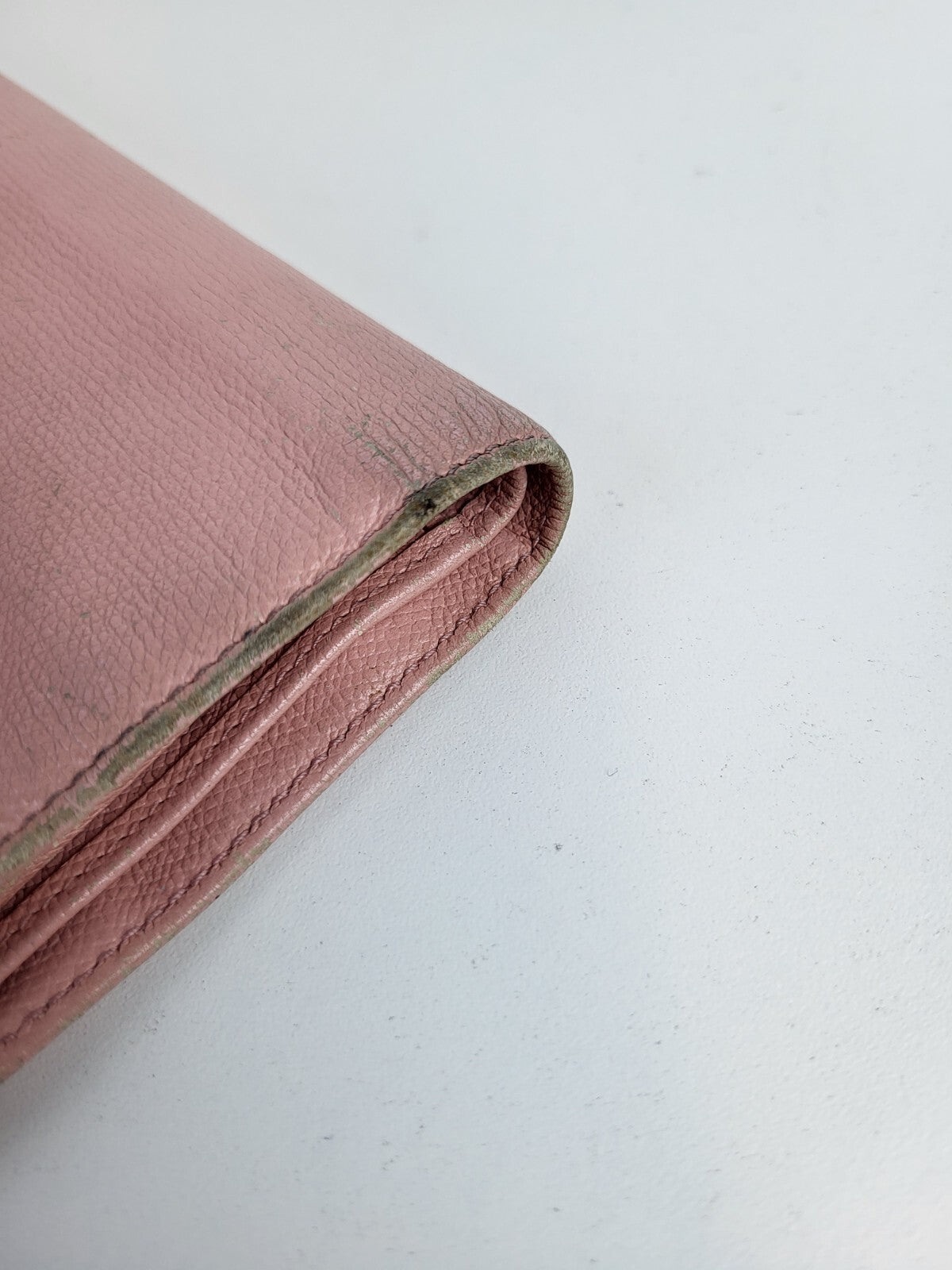 Chanel Vintage Pink Leather Continental Wallet