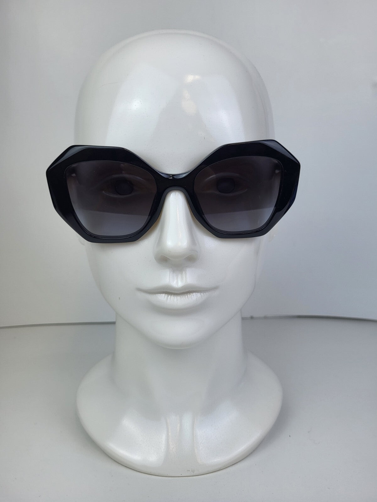 Prada Sunglasses SPR16W 1AB-5D1 53[]20 145 Women Black Geometric 