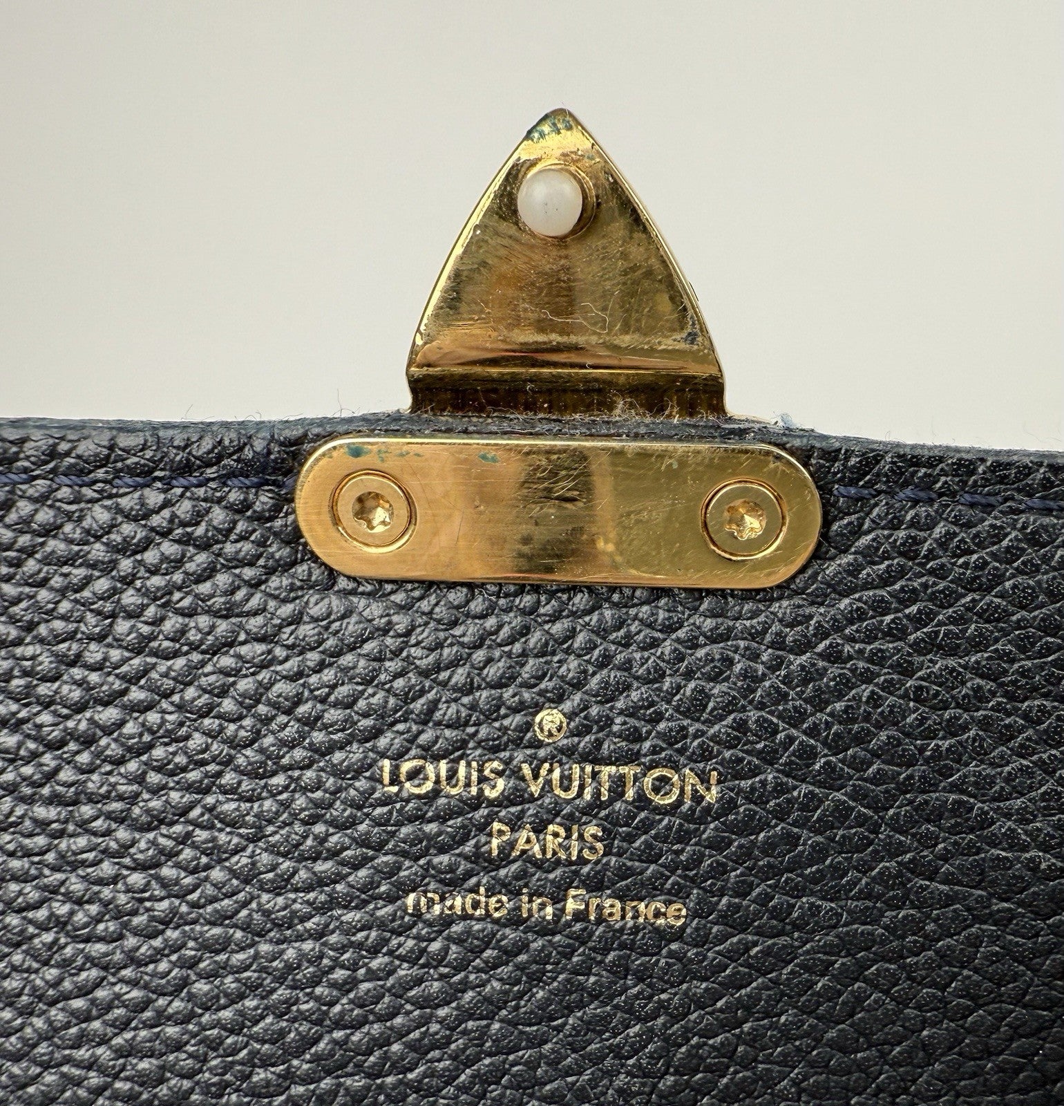 Louis Vuitton Empreinte Fascinante Blue Leather Shoulder Bag