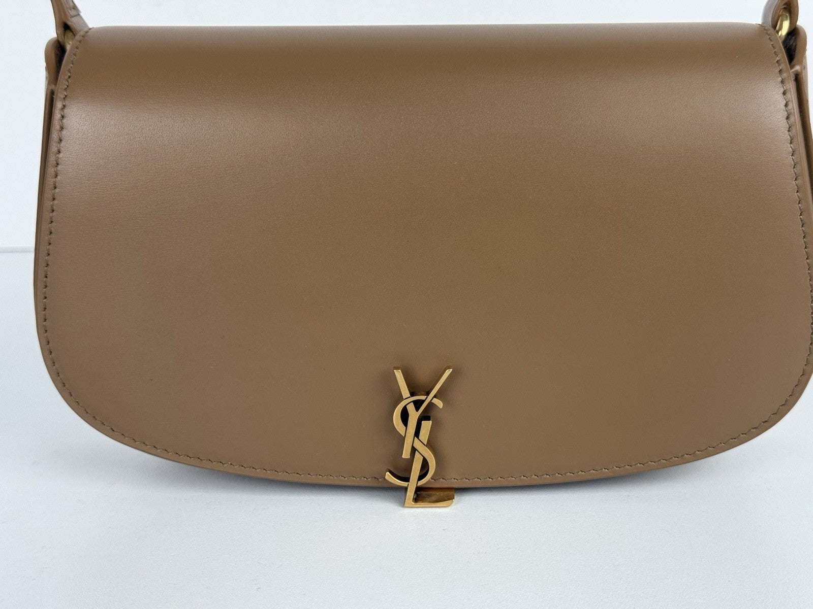 Saint Laurent Voltaire Brown Leather Shoulder Bag