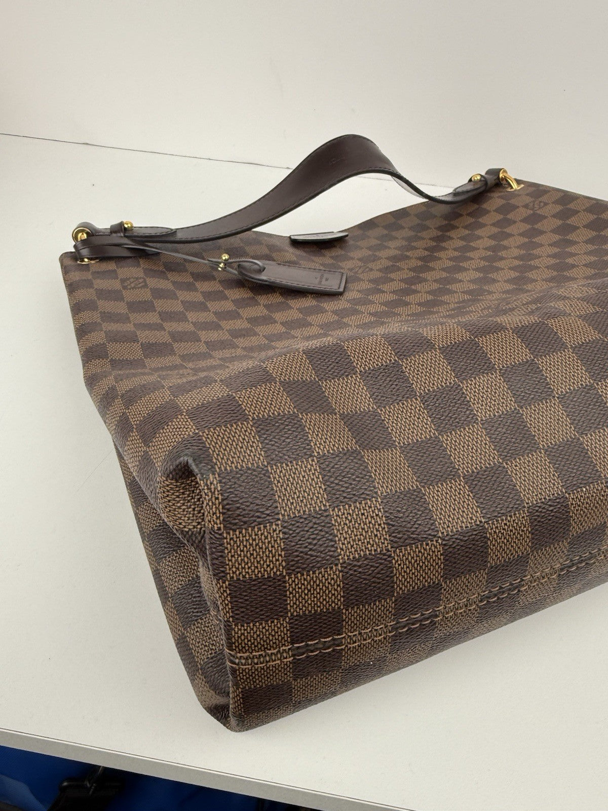 LOUIS VUITTON Damien EBENE  Graceful MM Canvas Shoulder Bag