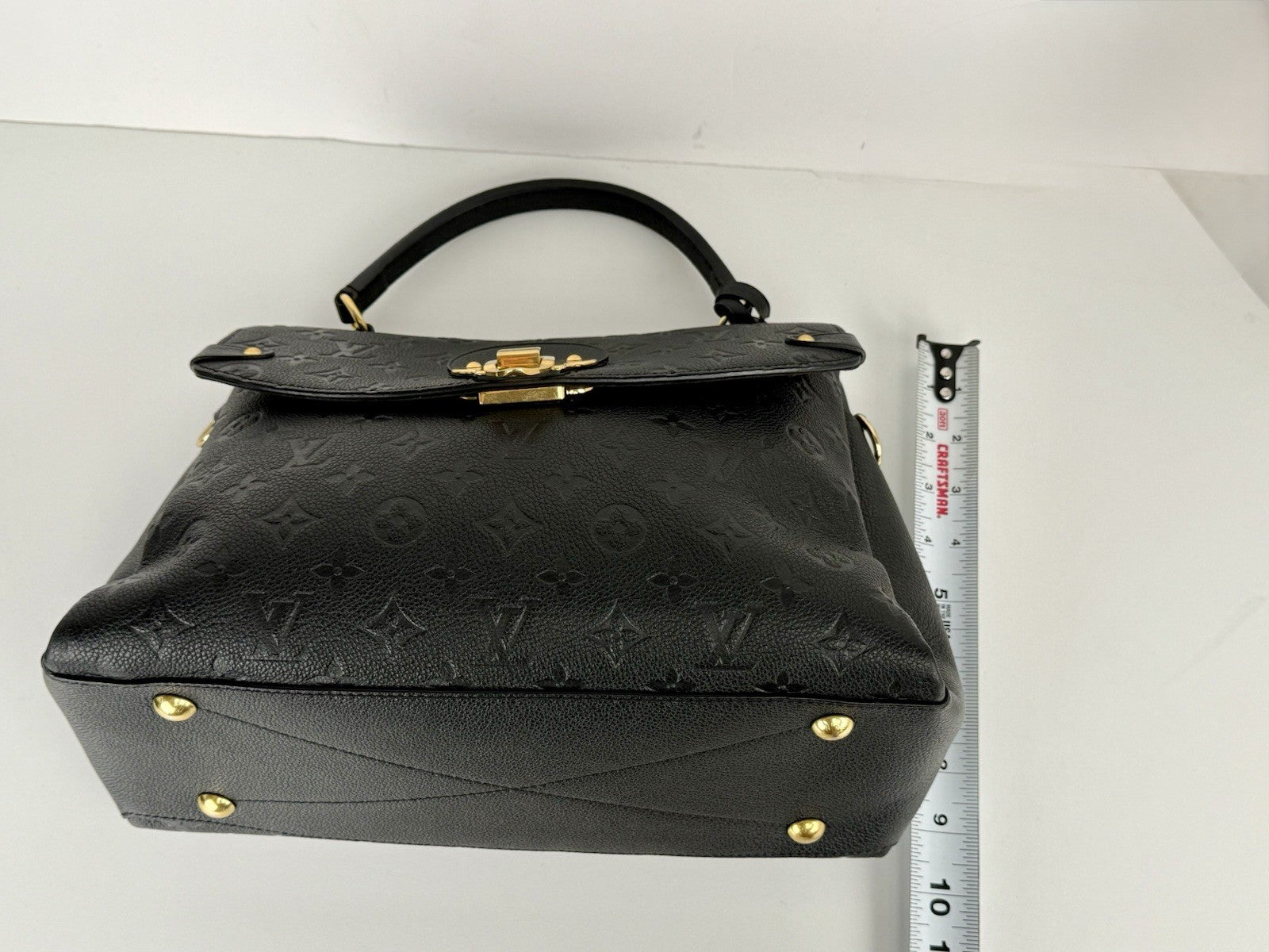 Louis Vuitton Black Monogram Empreinte Leather Georges BB Bag