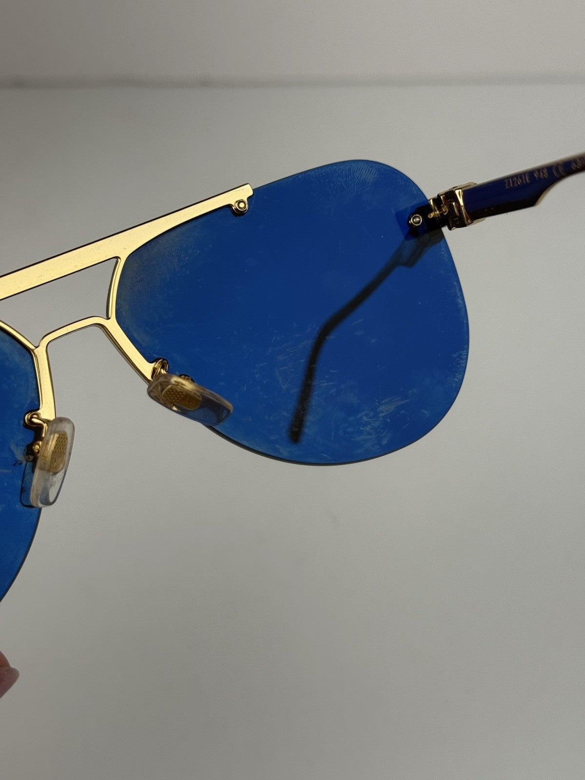 Louis Vuitton Sunglasses Z1261E Gold Frame For Women 63/13