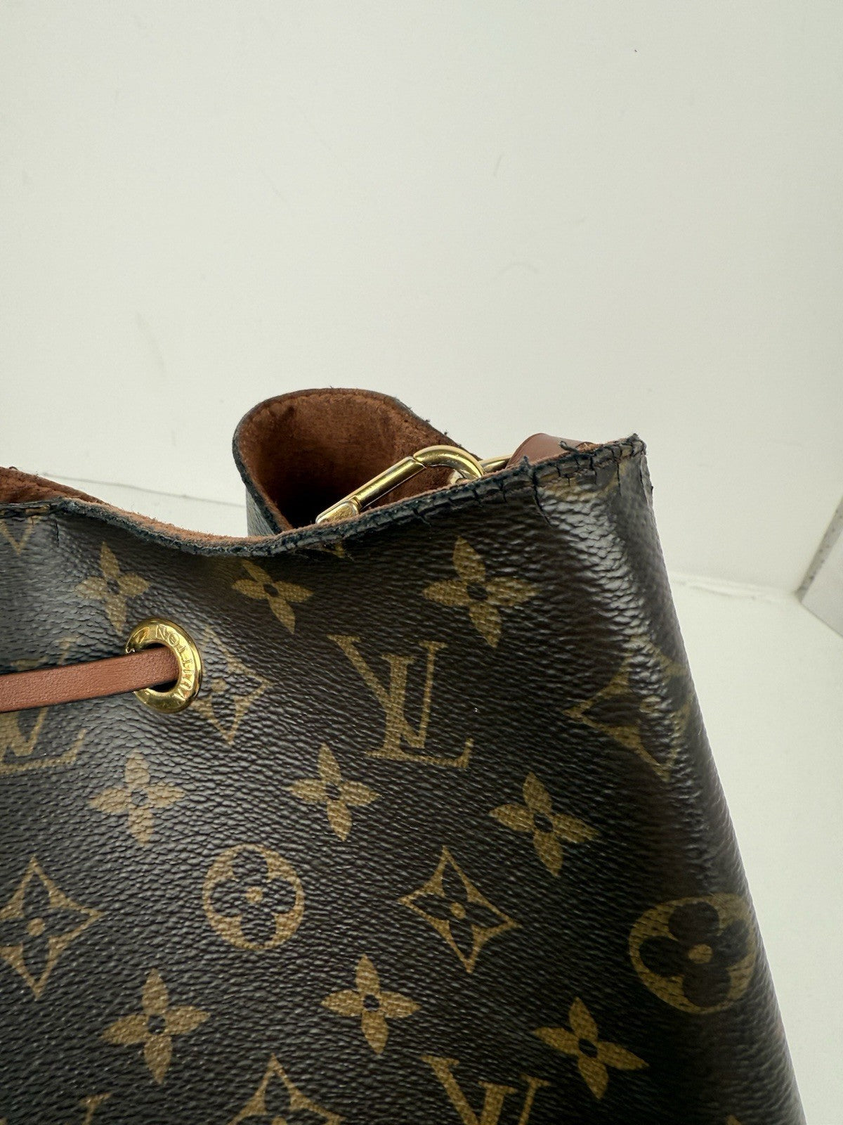 Louis Vuitton NeoNoe Shoulder Bag Brown Canvas