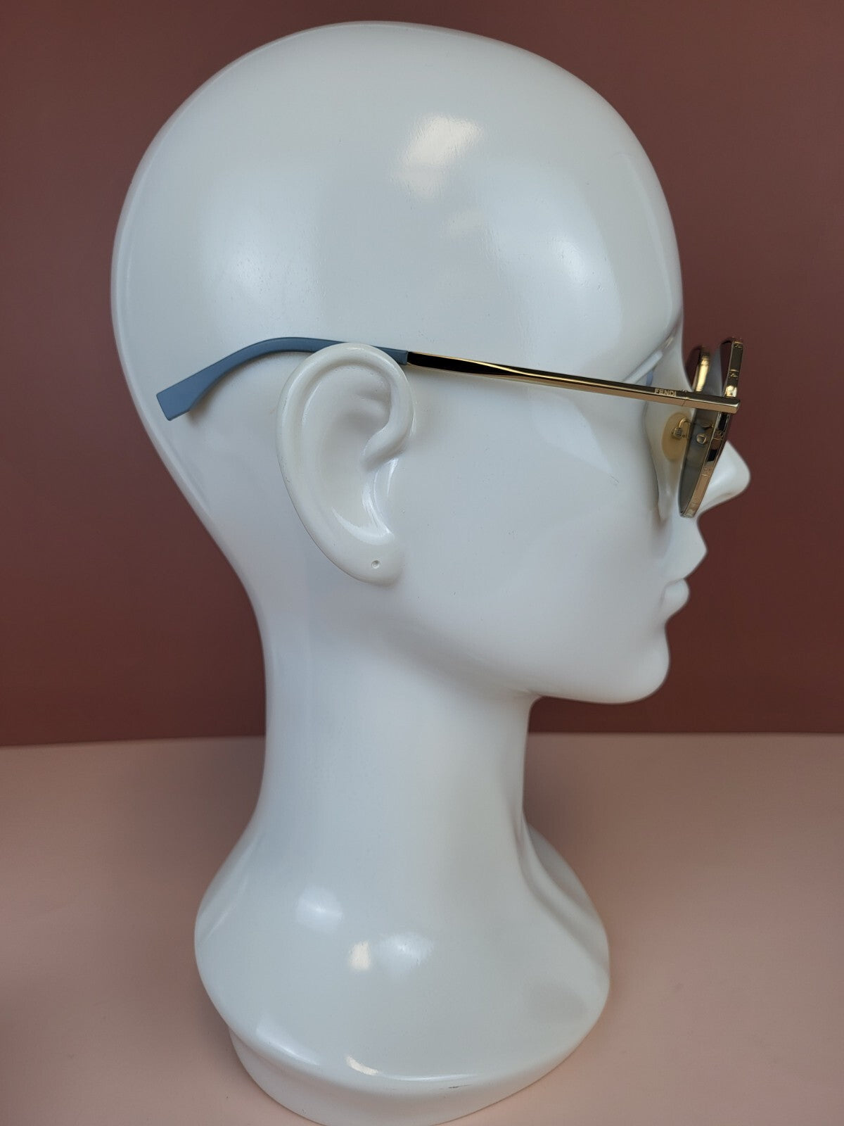 Fendi Prescription Glasses Frame Gold FF MM0029/S J5G2Y 54*20 For Women