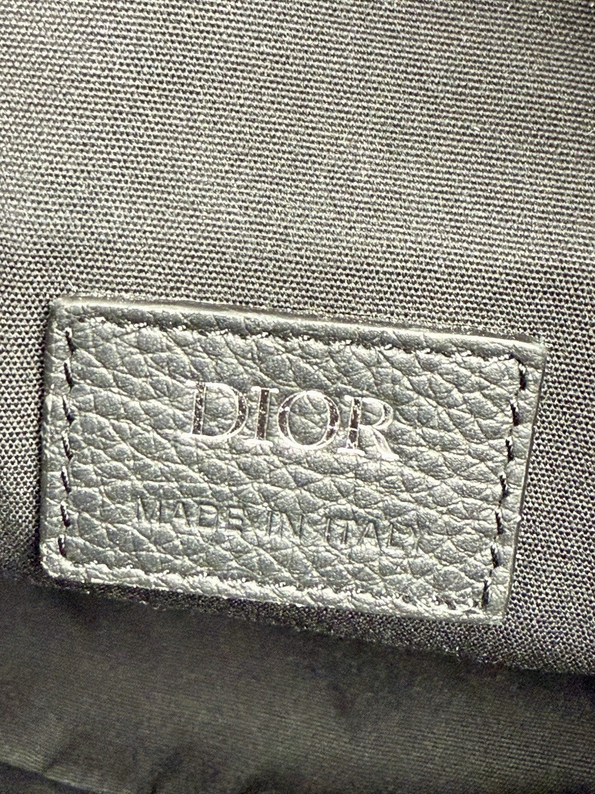 DIOR JACQUARD OBLIQUE SADDLE BAG MENS CHRISTIAN DIOR BLACK