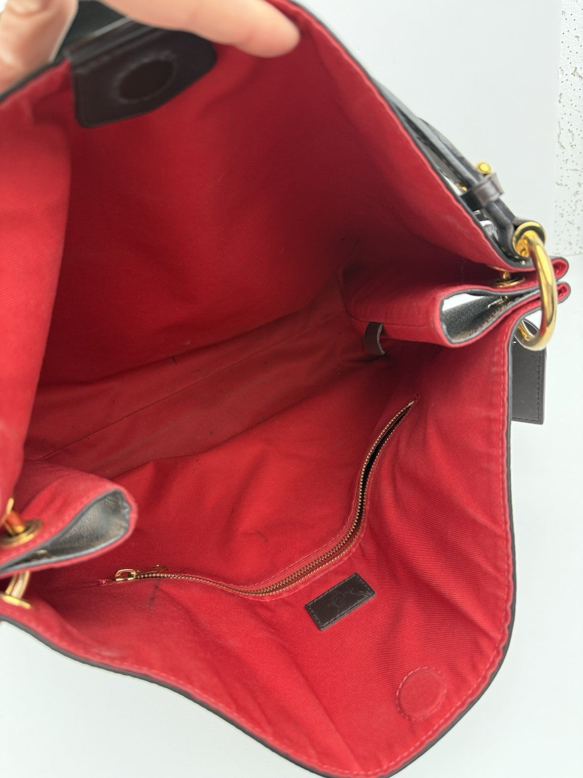 LOUIS VUITTON Damien EBENE  Graceful MM Canvas Shoulder Bag