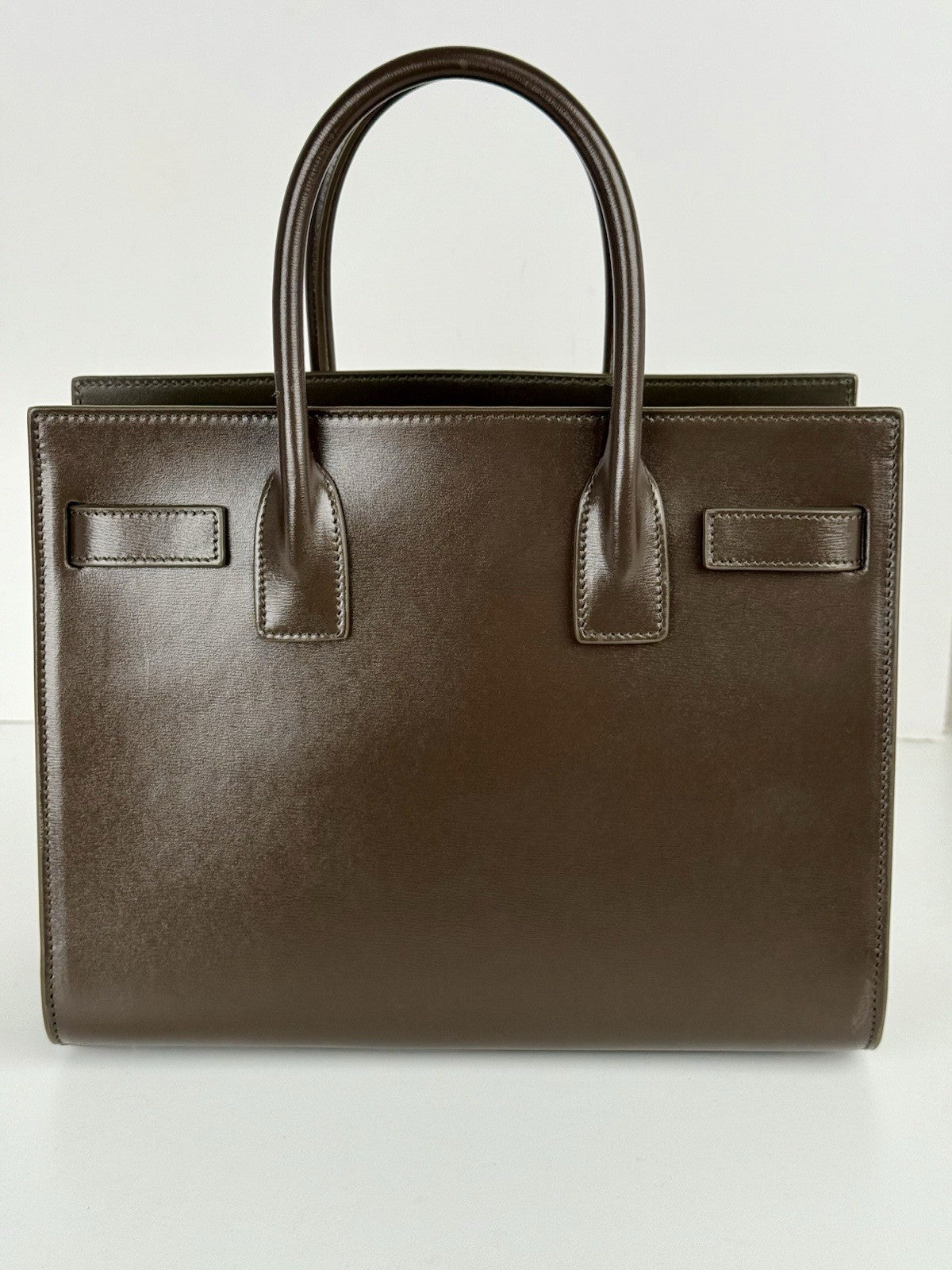 Saint Laurent Bag Sac De Jour Olive Green Shoulder Bag