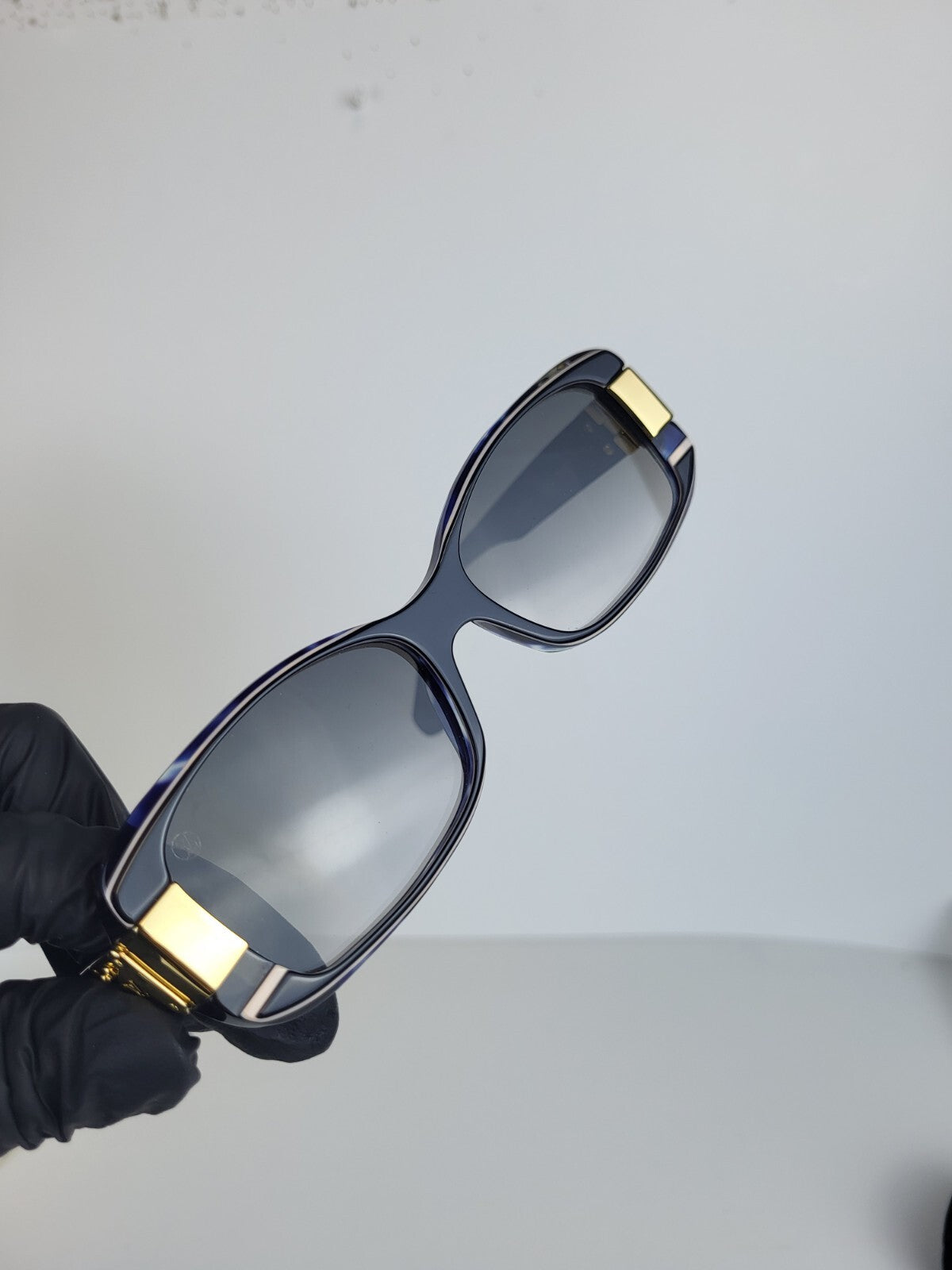 Louis Vuitton Sunglasses Z1390W Black Blue For Women Size 54*16