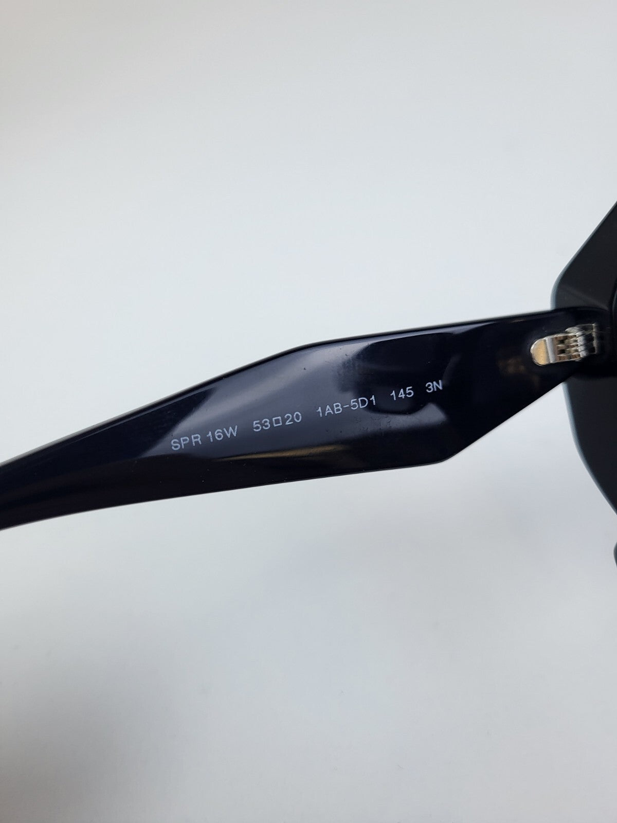 Prada Sunglasses SPR16W 1AB-5D1 53[]20 145 Women Black Geometric 