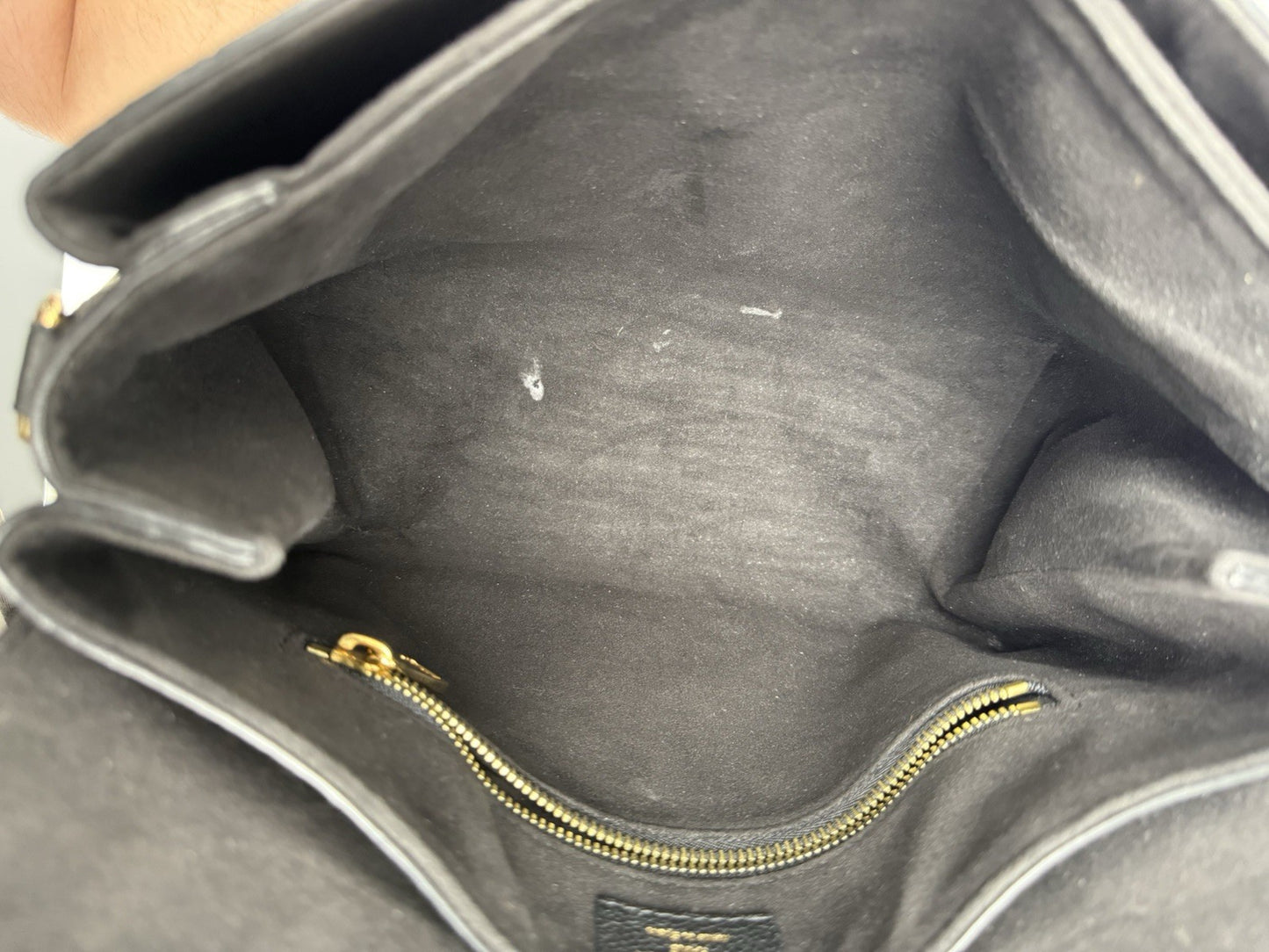 Louis Vuitton Black Monogram Empreinte Leather Georges BB Bag