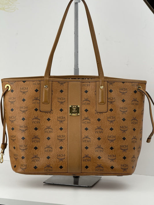 MCM Bag Visetos Medium Liz Reversible Shopper Tote Bag