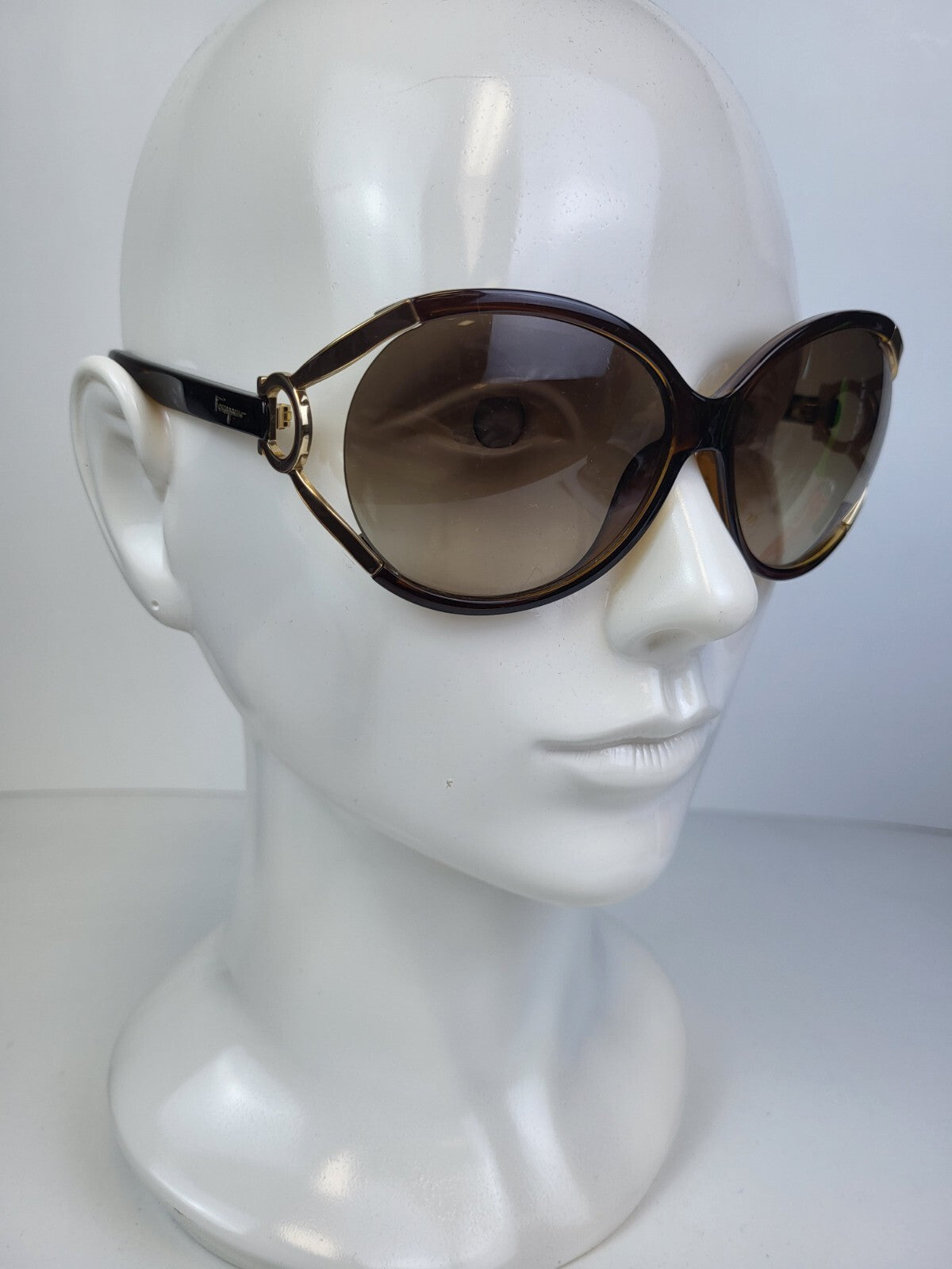 Salvatore Ferragamo Sunglasses SF600s Brown Gold For Women 61/14