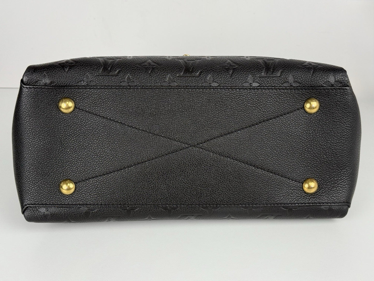 Louis Vuitton Black Monogram Empreinte Leather Georges BB Bag