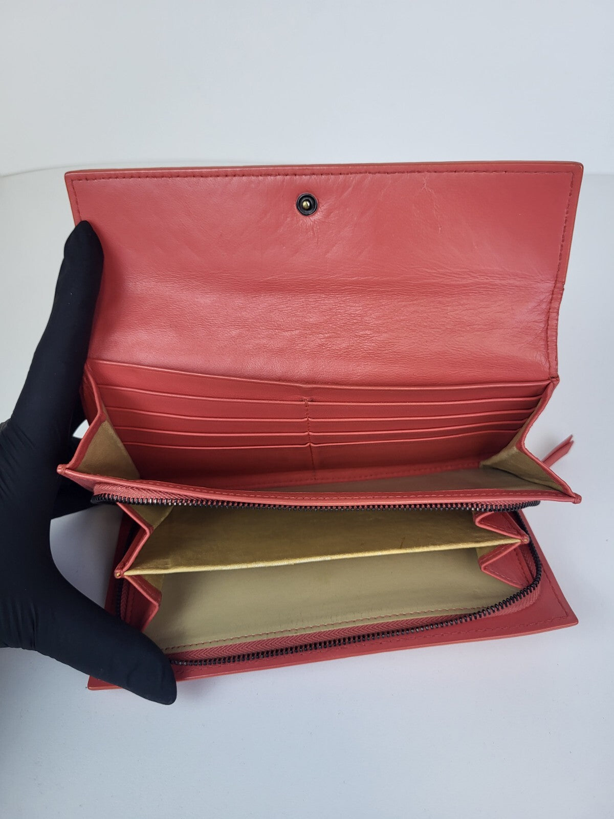 Bottega Veneta Intrecciato Leather Continental Flap Wallet 