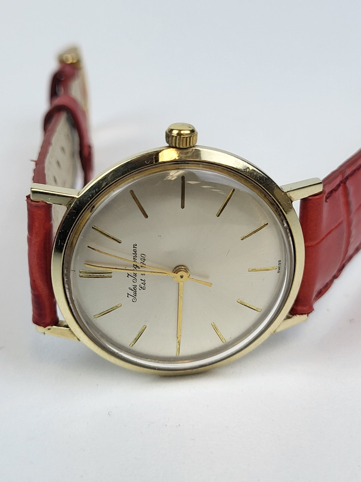 Jules Jürgensen Classic Vintage 14k Solid Gold Besel Women's Watch 