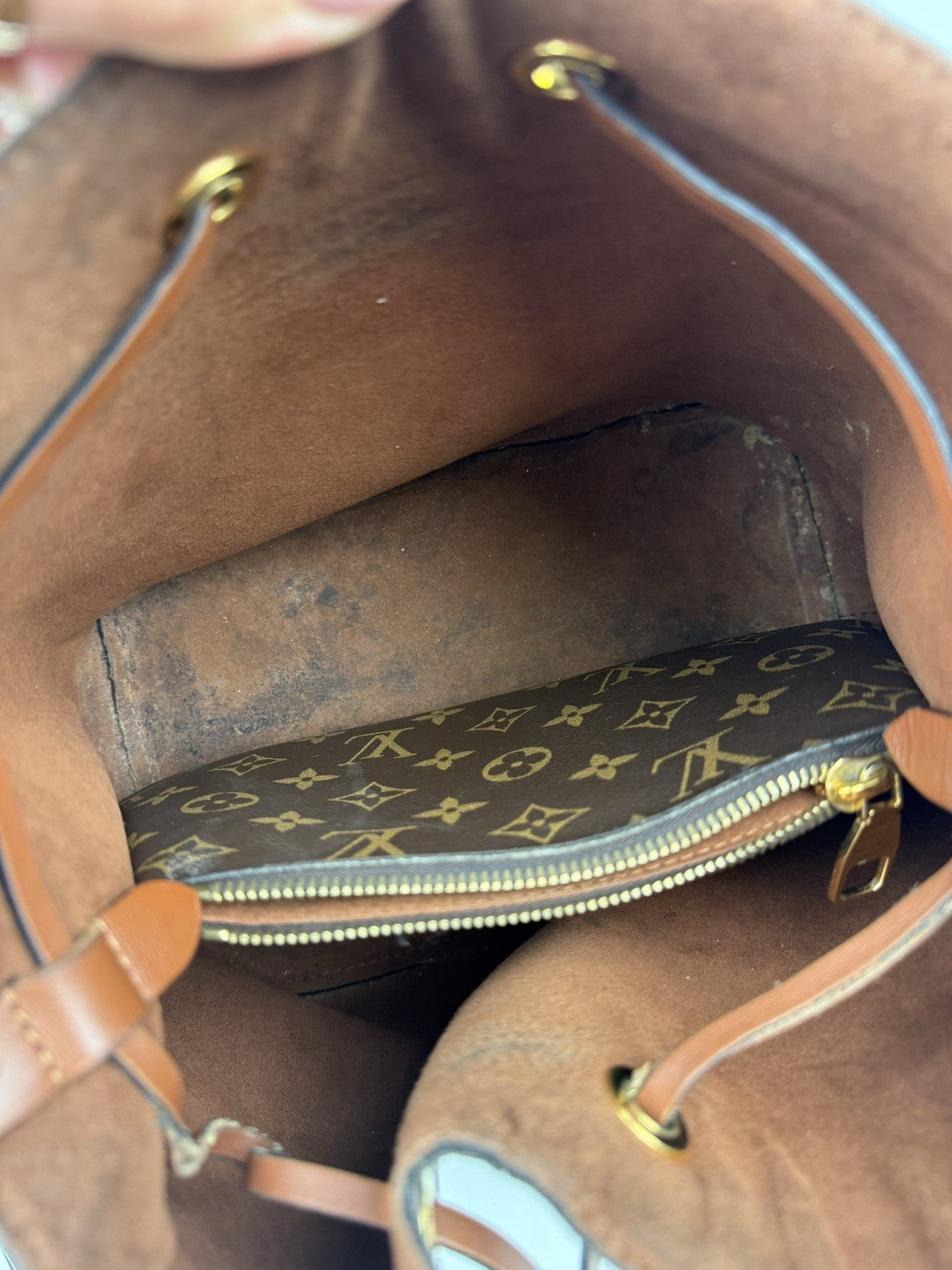 Louis Vuitton NeoNoe Shoulder Bag Brown Canvas