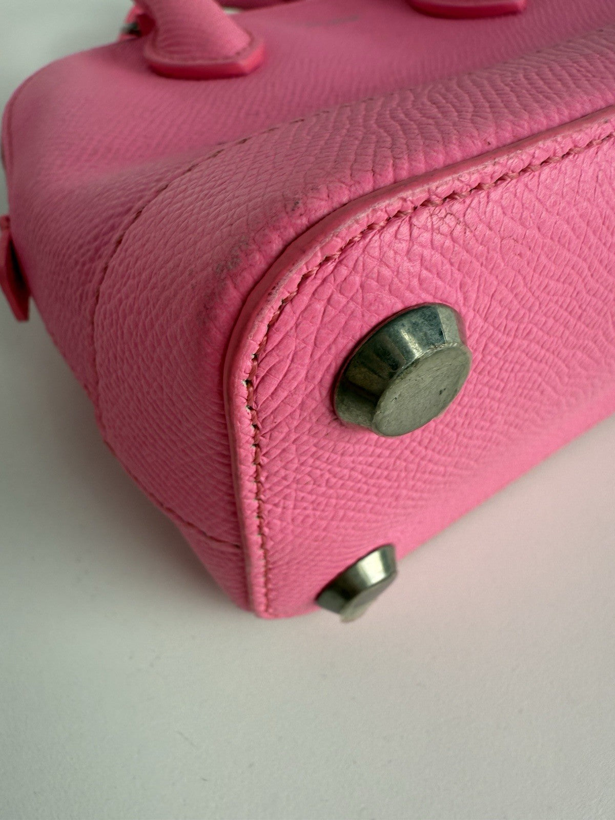 Balenciaga Ville XXS Top Handle Women's Bag in Pink Leather