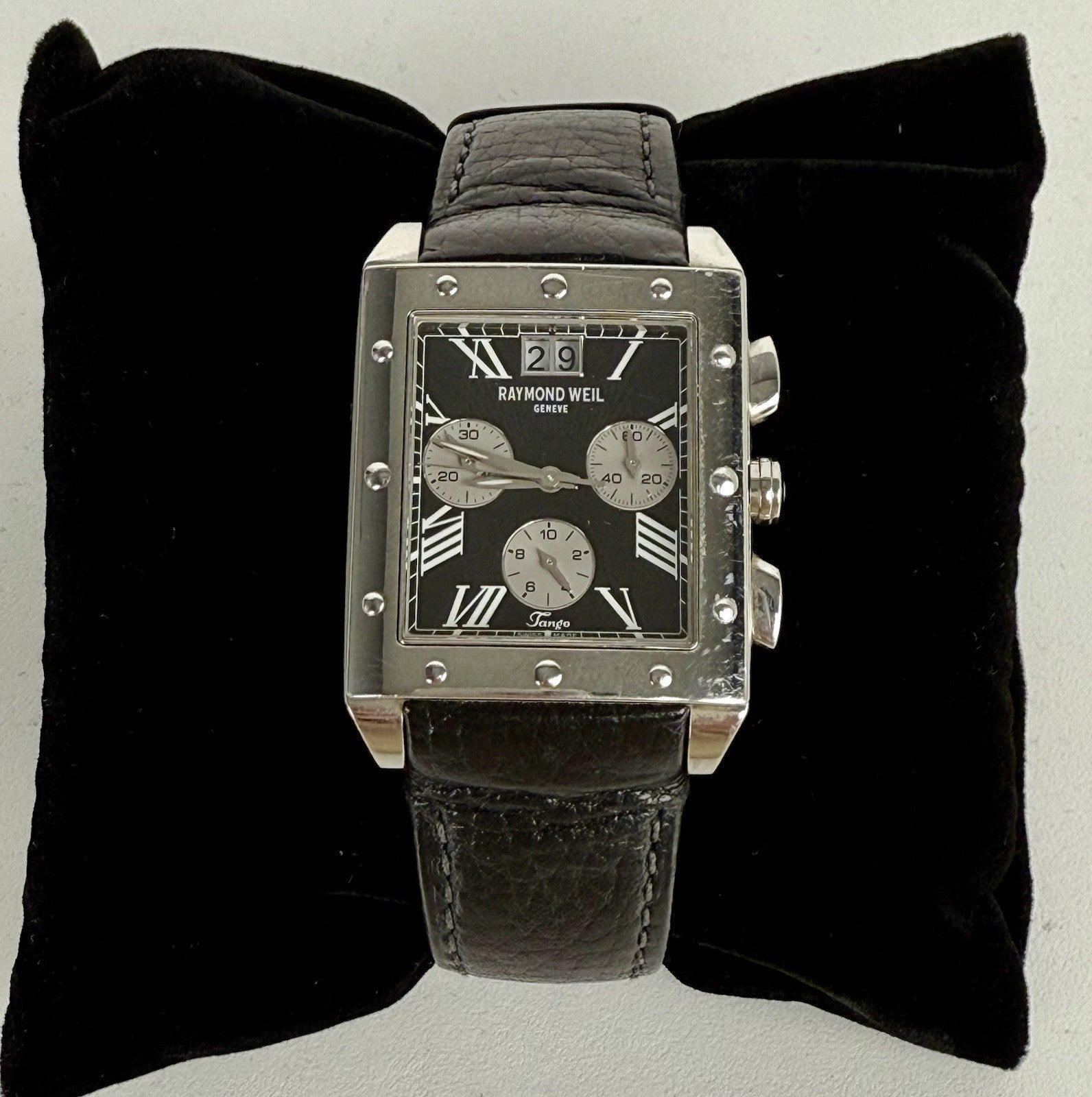 Raymond Weil - Tango Chronograph 4881 With Black Leather Strap 37 MM