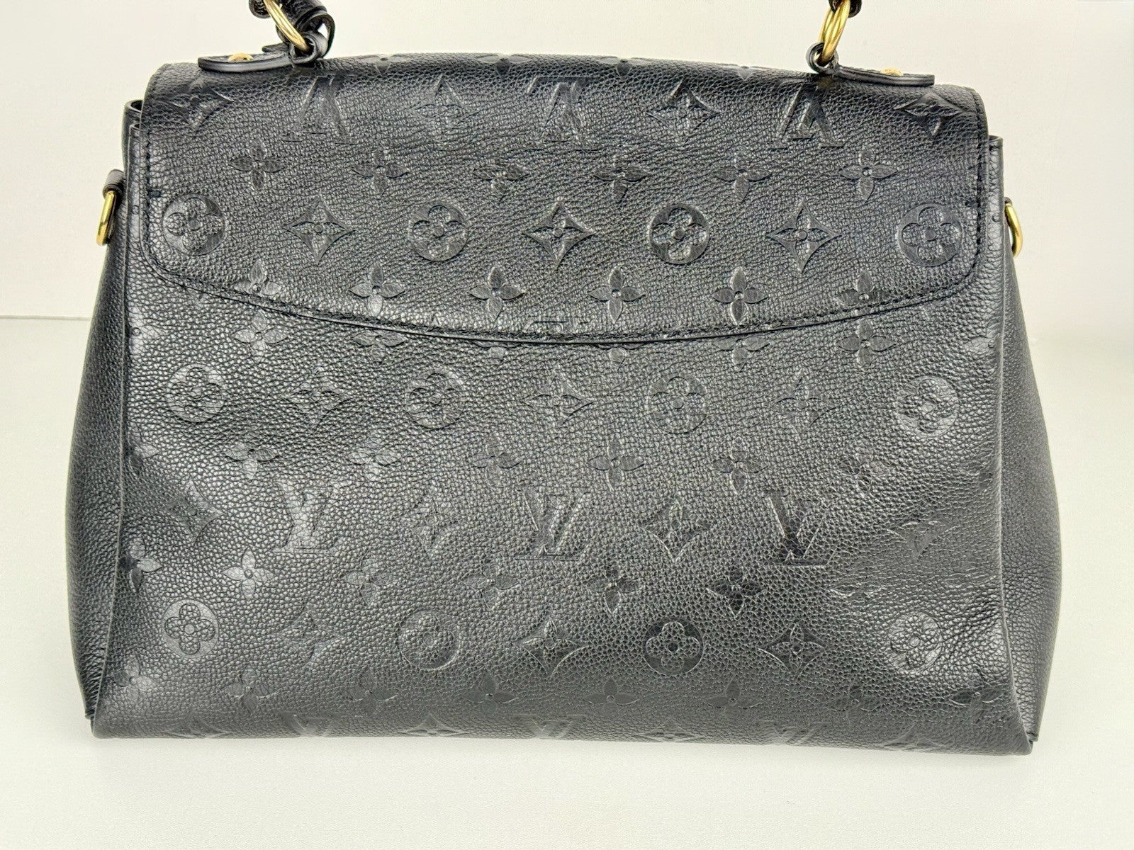 Louis Vuitton Black Monogram Empreinte Leather Georges BB Bag