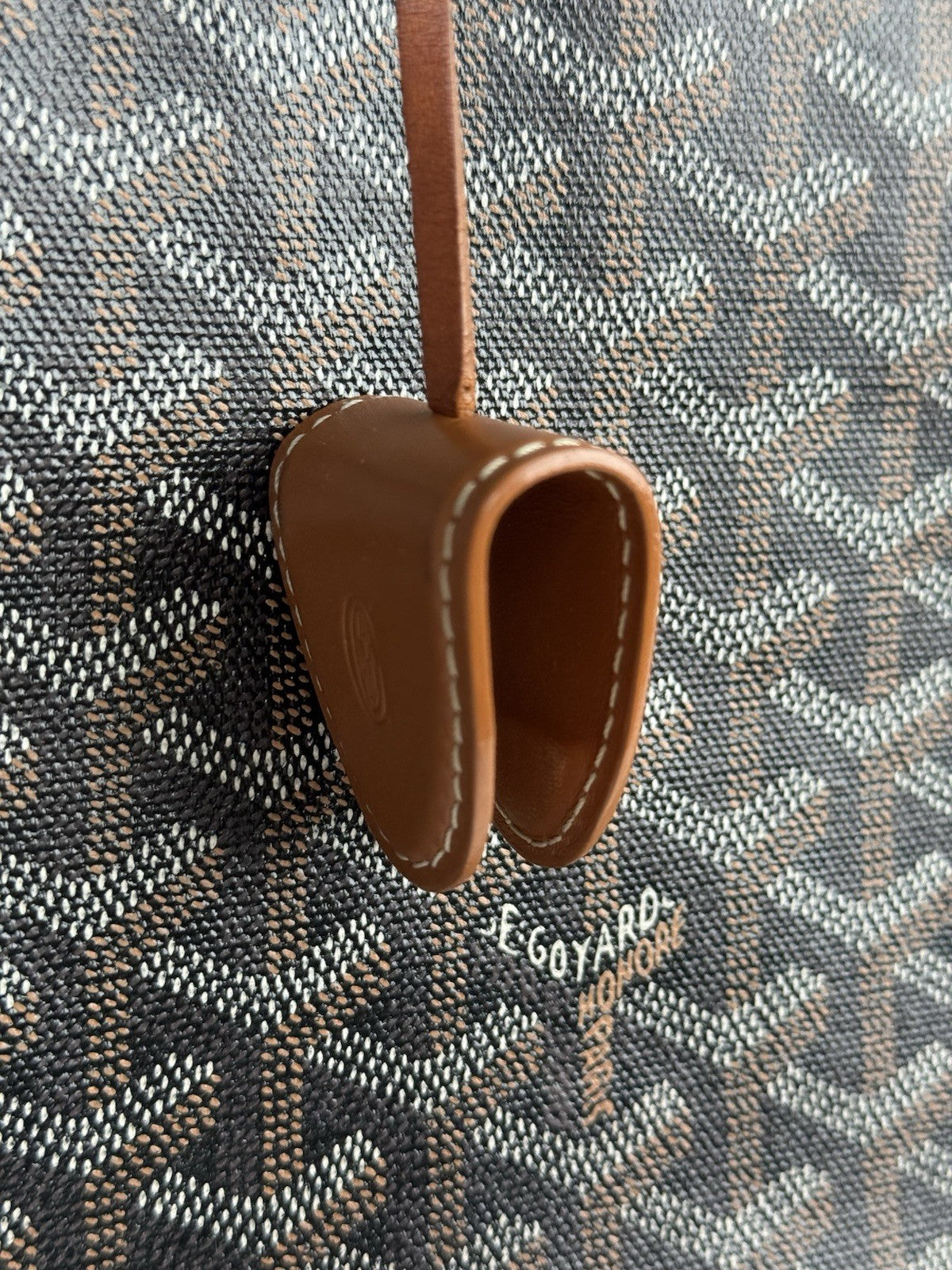 Goyard Bellechasse PM Women's Tote Bag Coated Black/Brown Canvas
