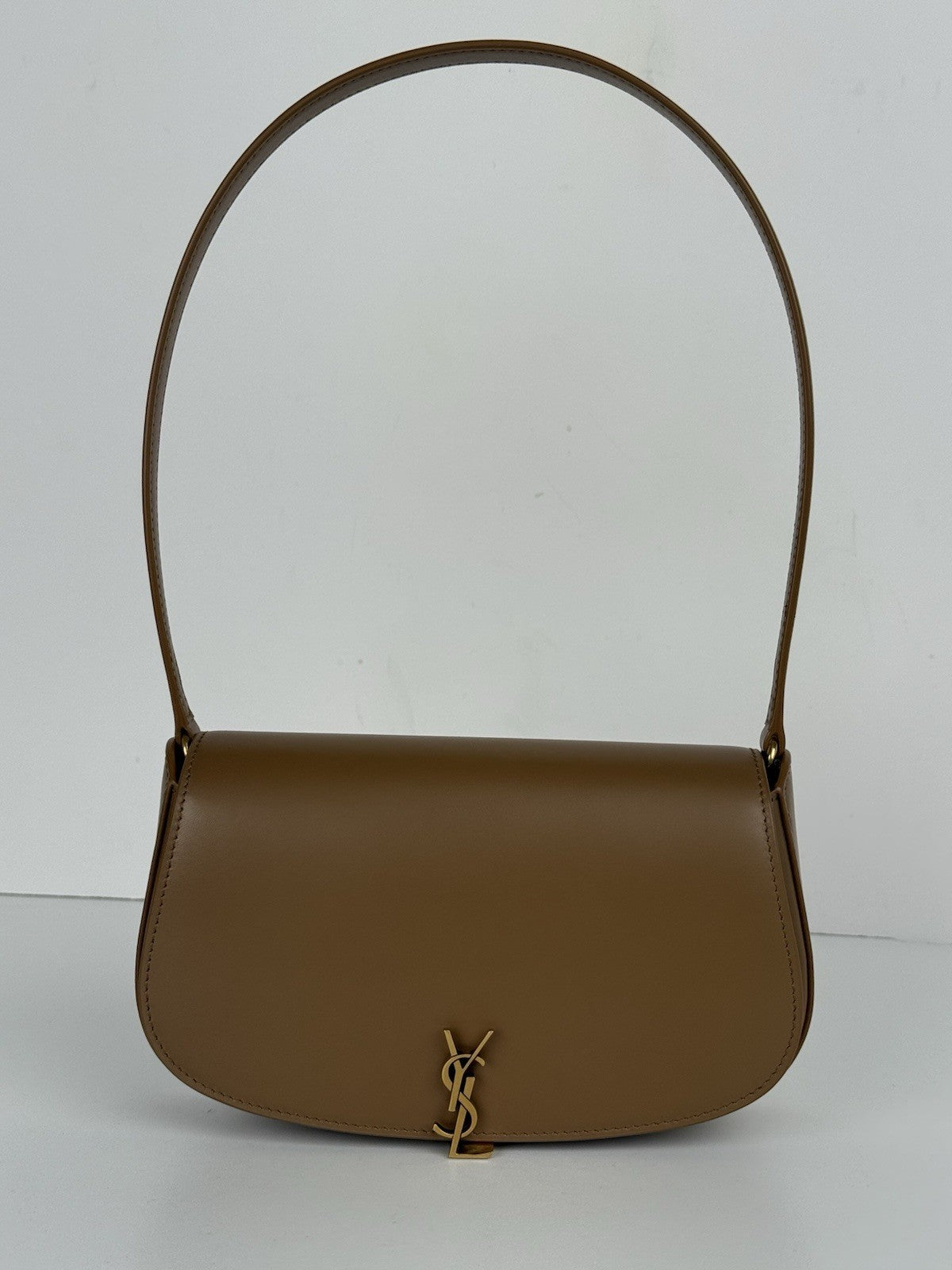 Saint Laurent Voltaire Brown Leather Shoulder Bag
