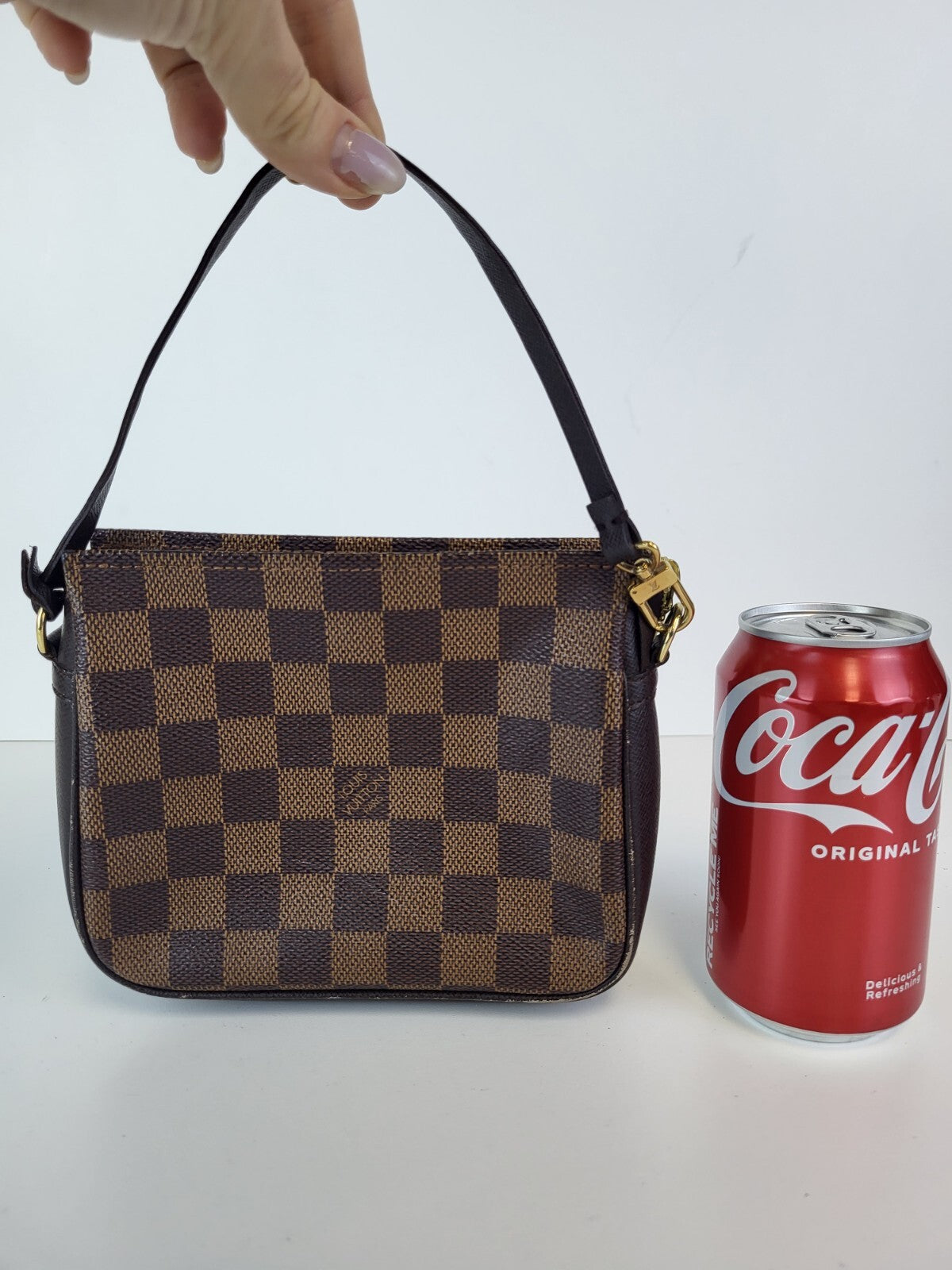 Louis Vuitton Damier Ebene Top Handle Bag Vintage