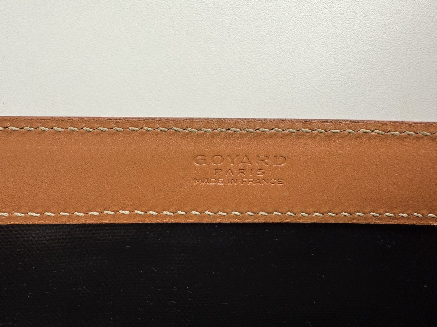 Goyard Bellechasse PM Women's Tote Bag Coated Black/Brown Canvas