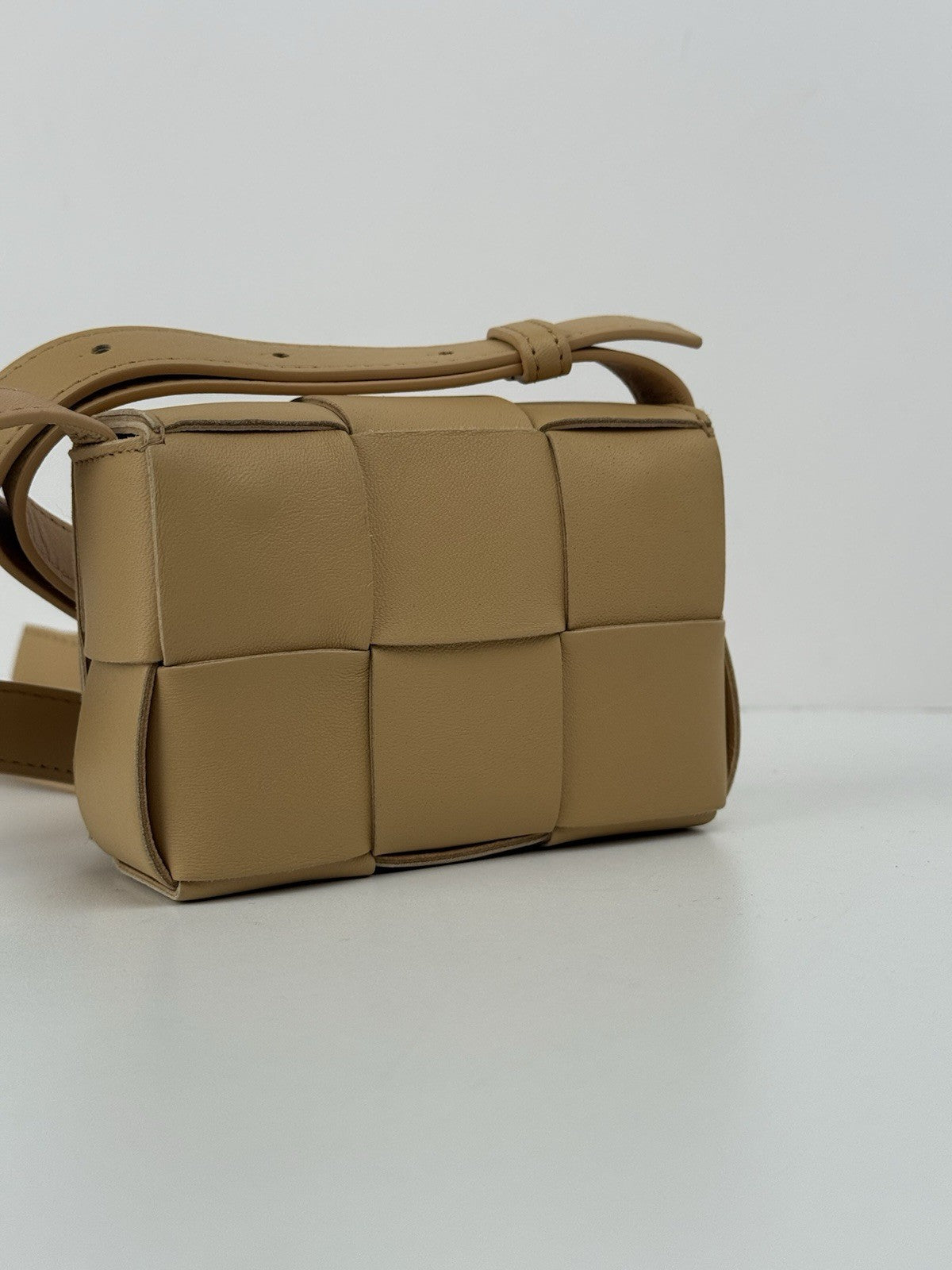 Bottega Veneta Lambskin Maxi Intreccio Candy Cassette Crossbody Bag