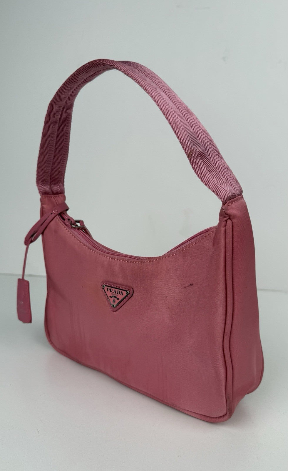 Prada Tessuto Nylon Re-Edition 2000 Shoulder Bag Pink