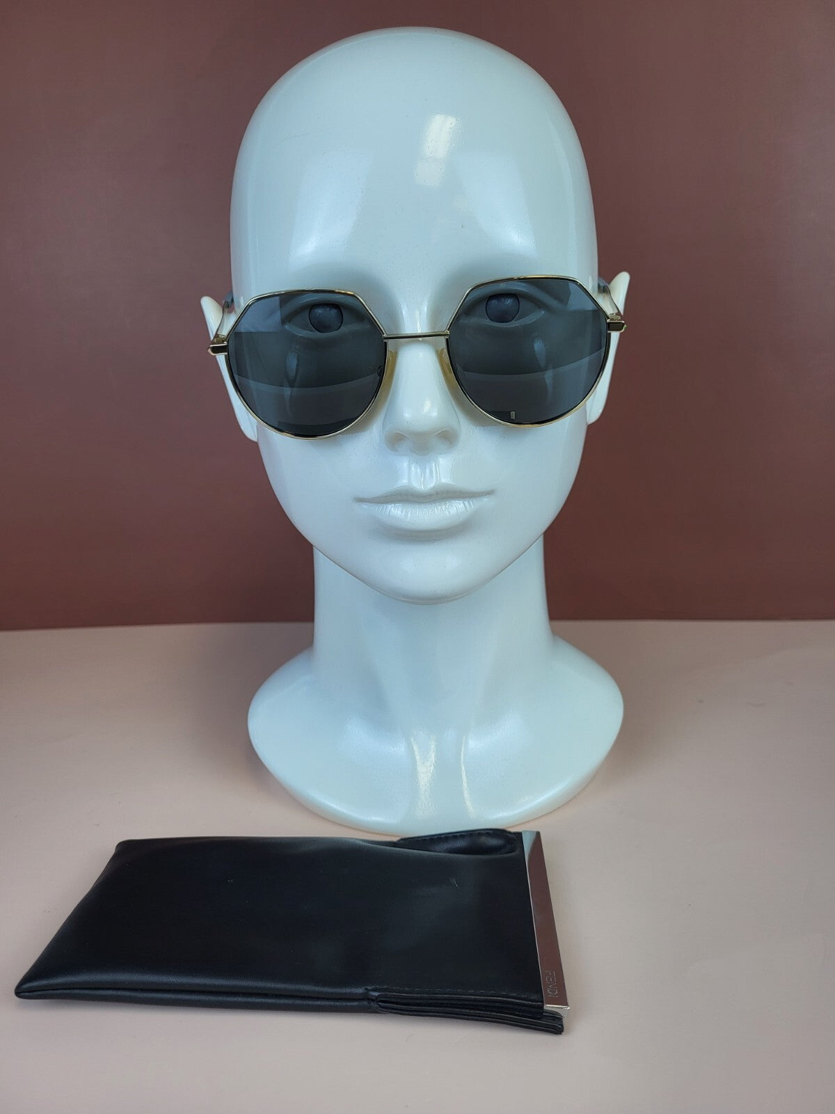 Fendi Prescription Glasses Frame Gold FF MM0029/S J5G2Y 54*20 For Women