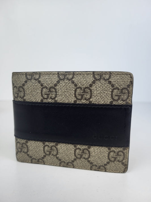 Gucci Monogram Canvas Bi-Fold Wallet
