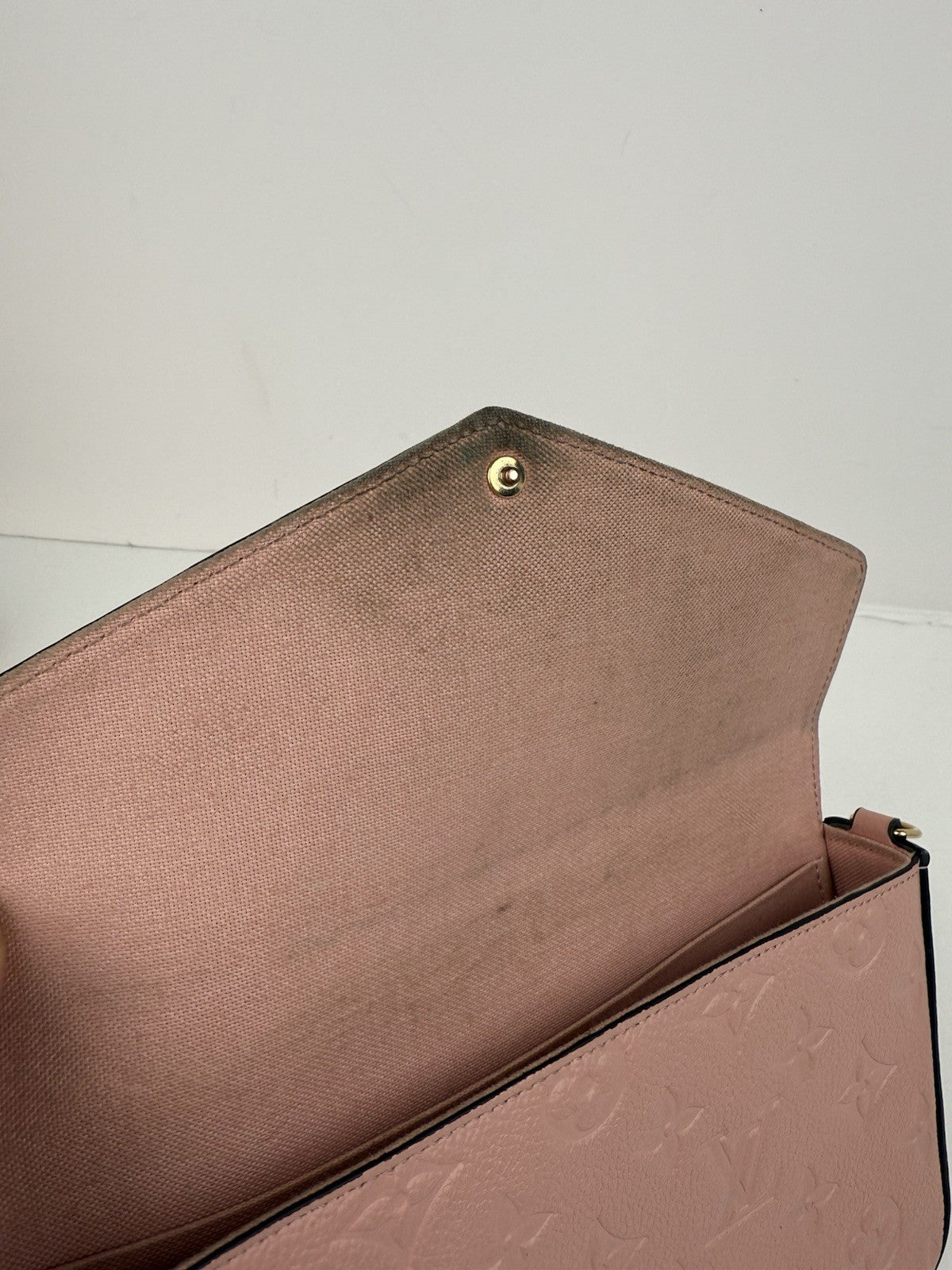 Louis Vuitton Felicie Pochette Monogram Pink Leather Bag