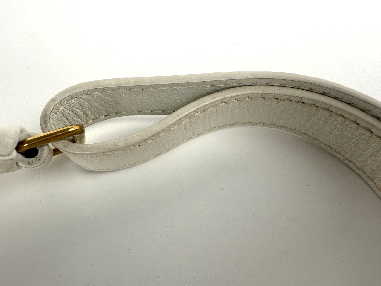 Louis Vuitton Calfskin Leather New Wave Bumbag Belt Bag for Women in White