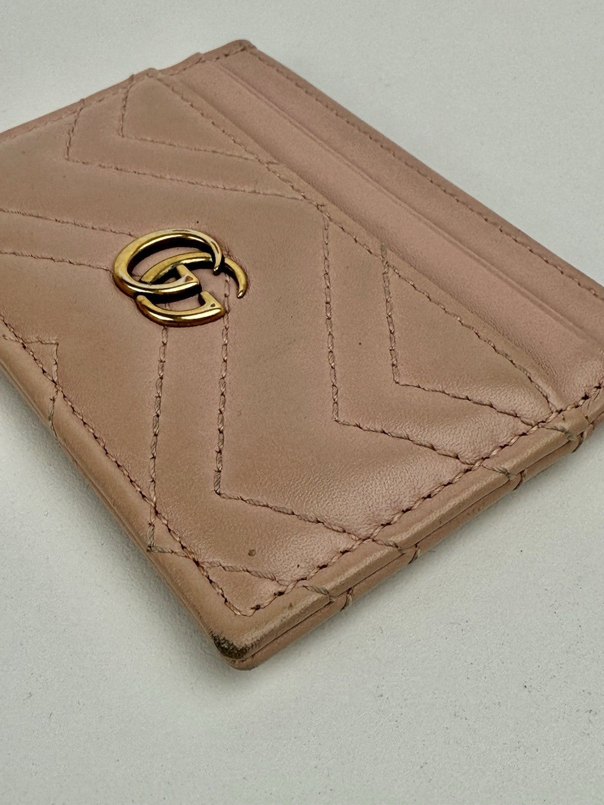 Gucci Pink Leather Card Holder